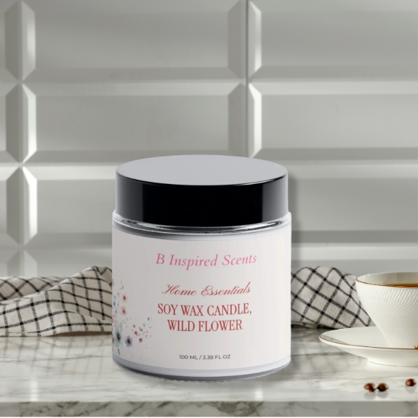 B Inspired Scents Soy Wax Candle, Wild Flower