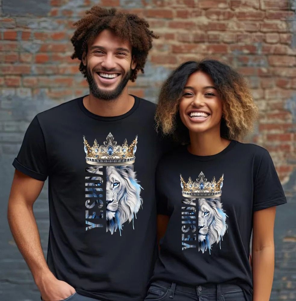 King of Kings - Crowned Yeshua Lion Unisex Tee