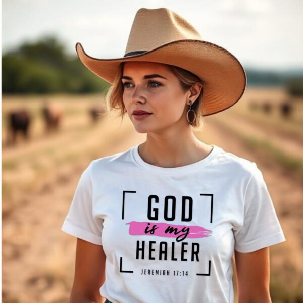 God is My Healer - Pink - Unisex T-Shirt