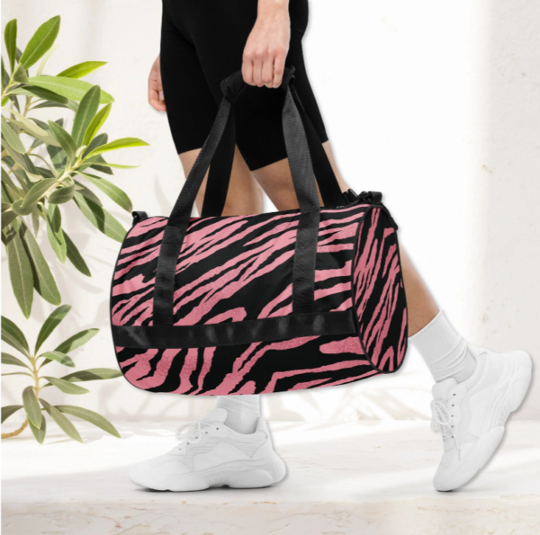 Pink Zebra Gym Bag