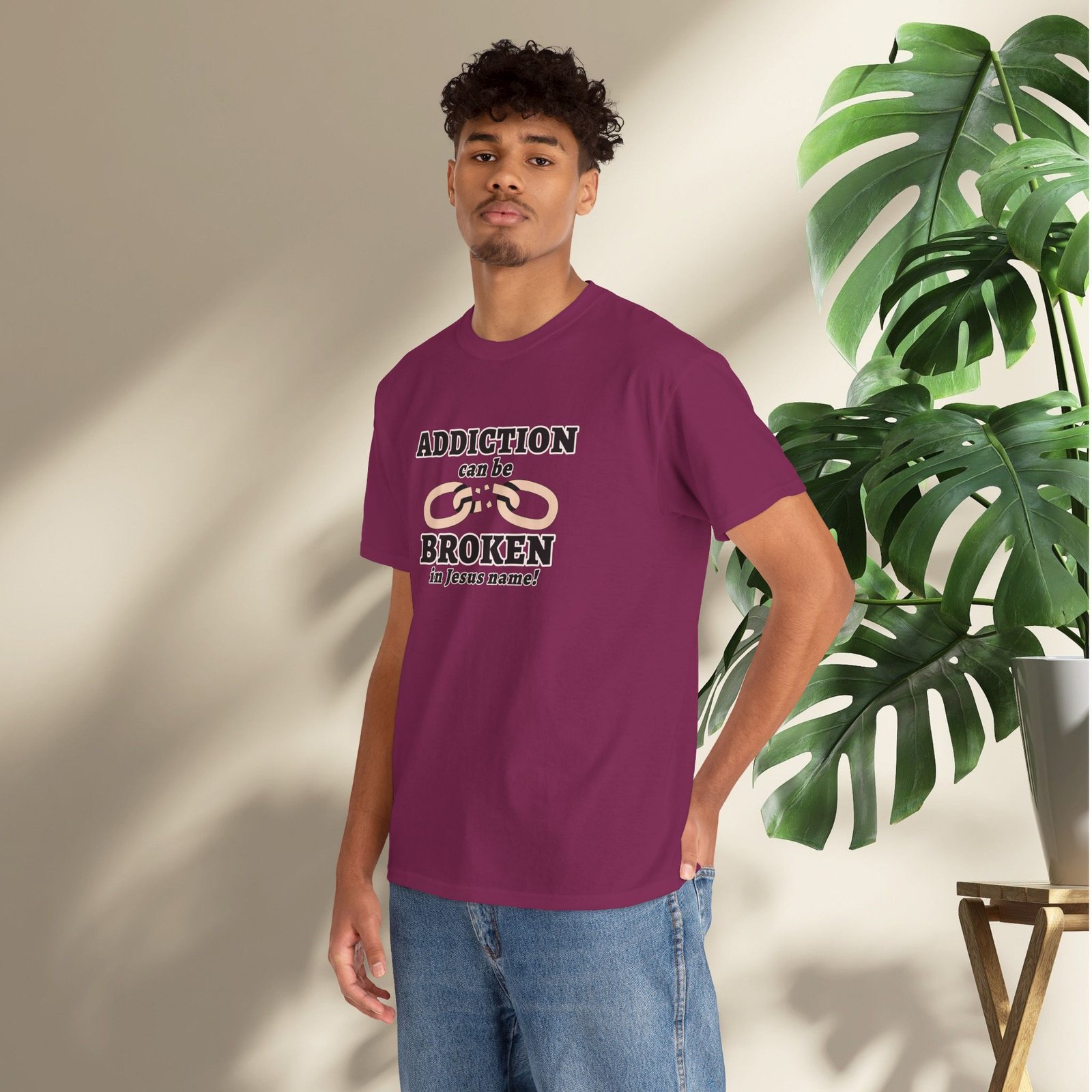 Addiction Can Be Broken  — Faith-Based Recovery T-Shirt - Image 46