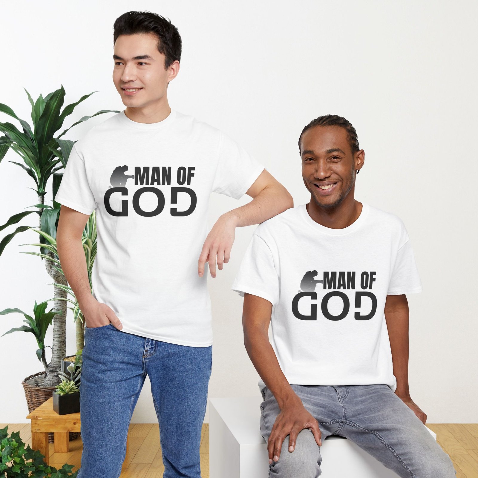 Man of God Unisex Heavy Cotton T-Shirt - Image 5