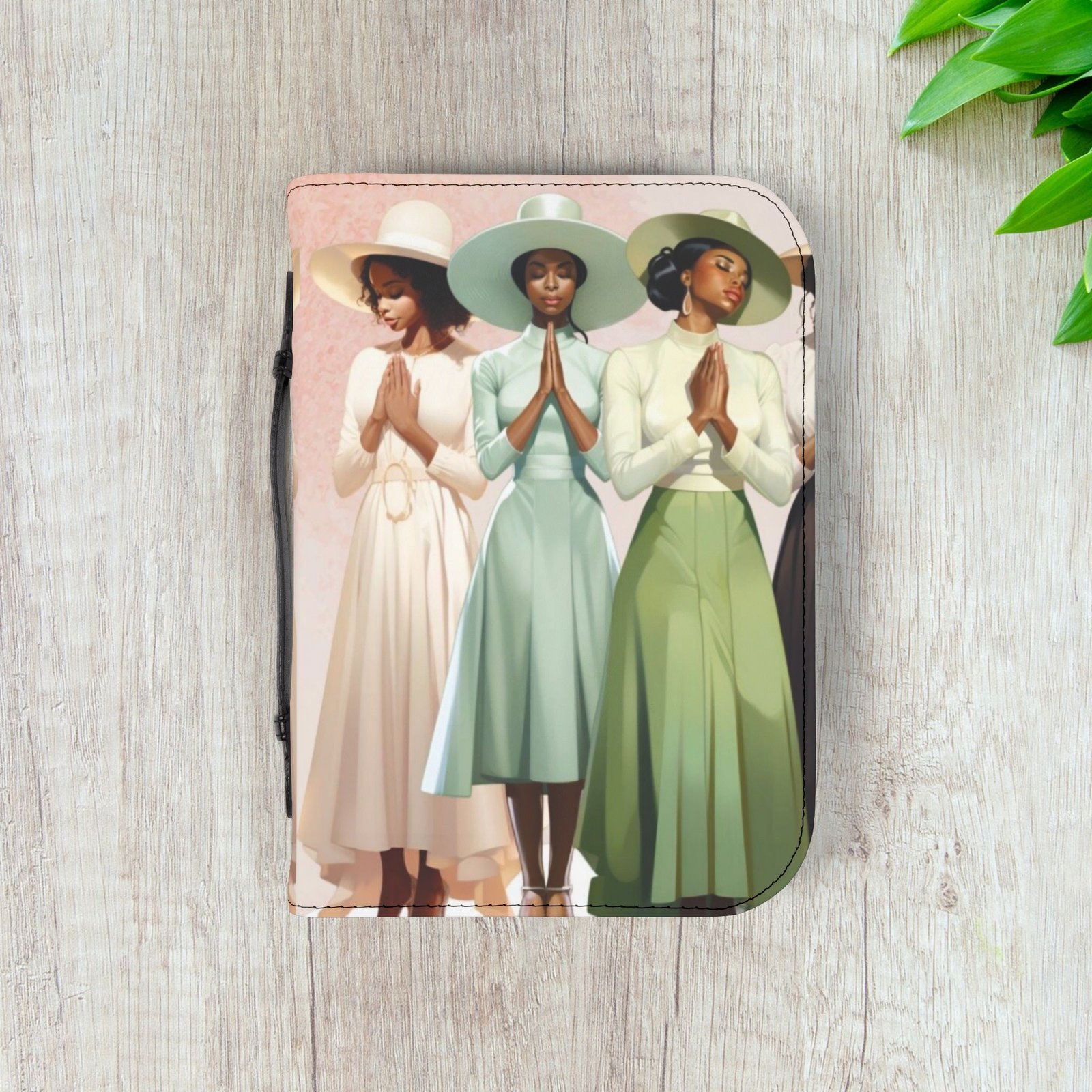 Vintage Praying Church Ladies Bible Cover - Image 11