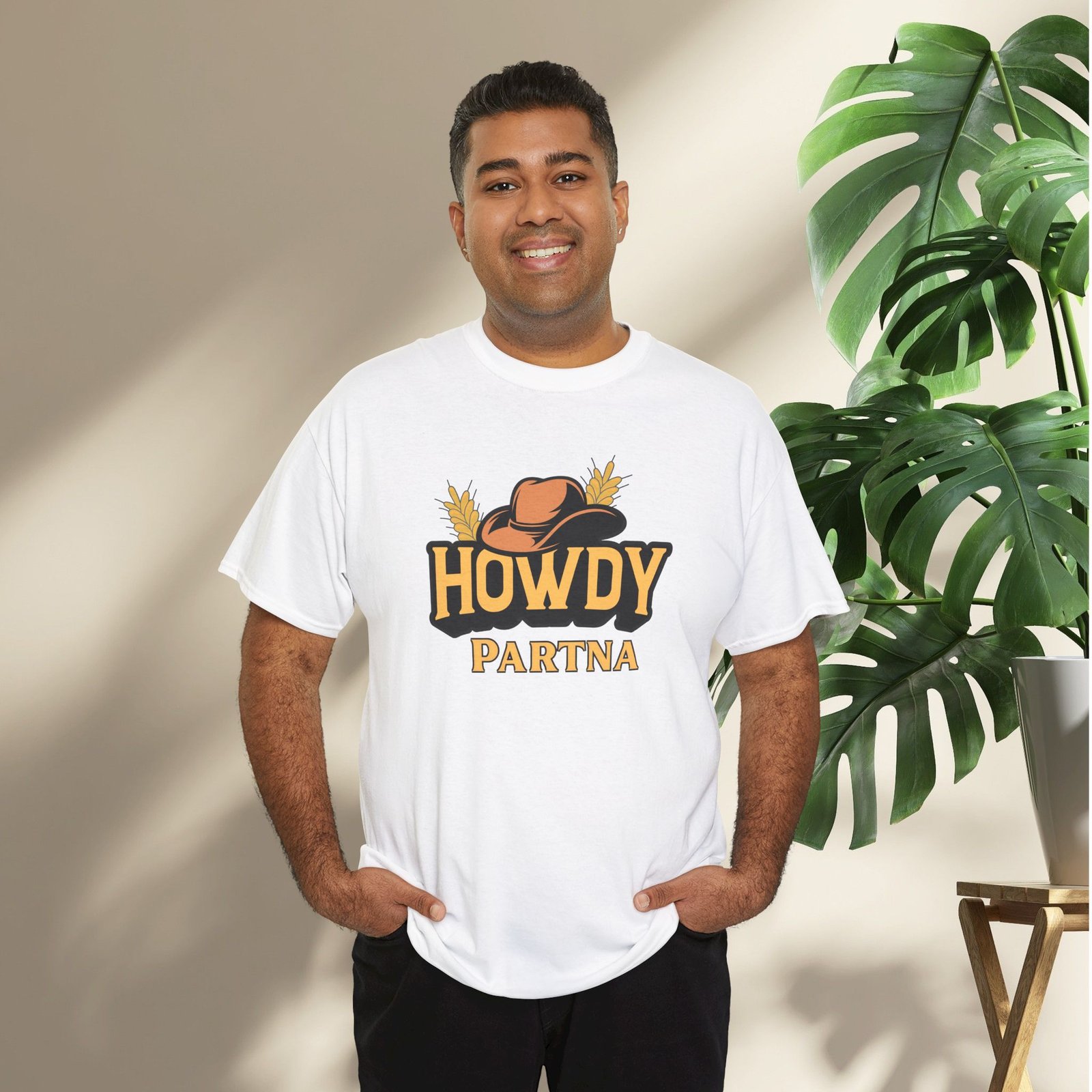 Howdy Partna  — Western Cowboy Hat Unisex T-Shirt - Image 6