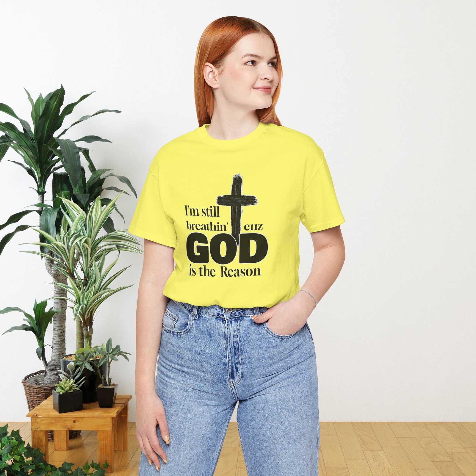 I'm Still Breathin' Cuz God is the Reason Unisex T-Shirt - Image 31