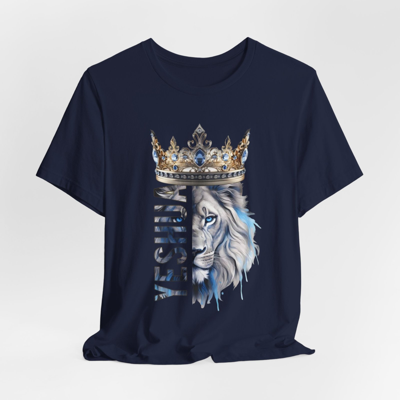 King of Kings - Crowned Yeshua Lion Unisex Tee - Image 38