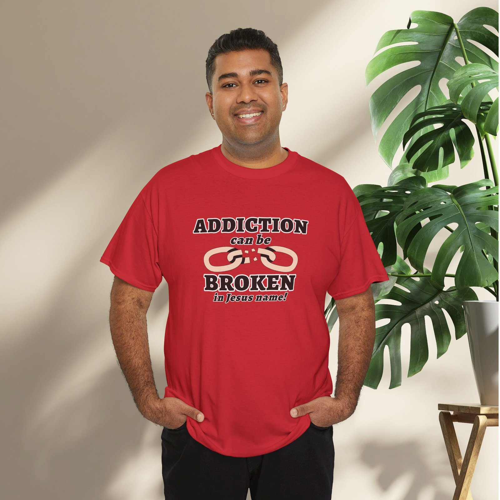 Addiction Can Be Broken  — Faith-Based Recovery T-Shirt - Image 55