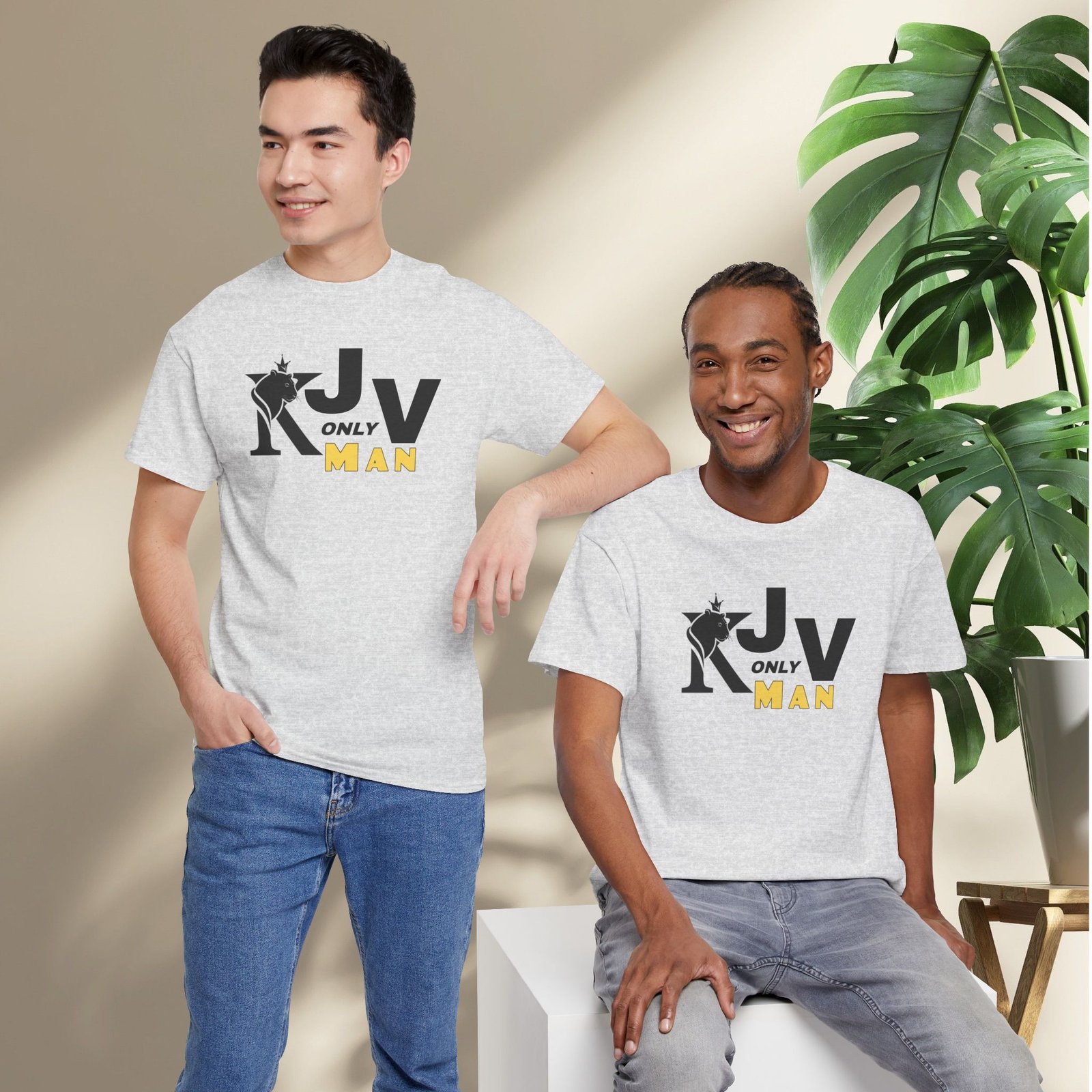 KJV Only Man T-Shirt — Crowned Lion - Image 8