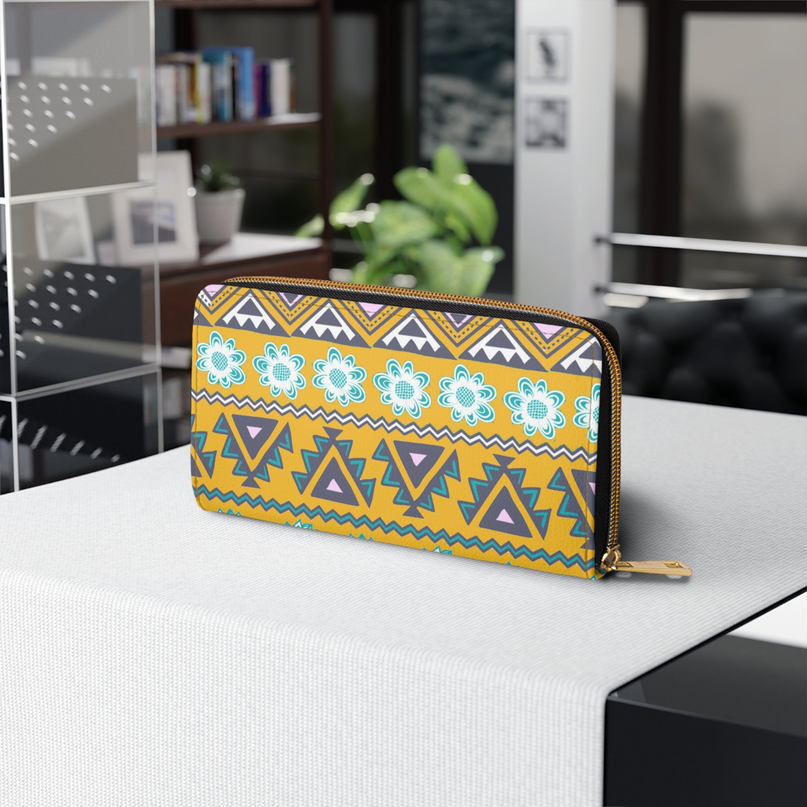 Bohemian Tribal Zipper Wallet - Image 4