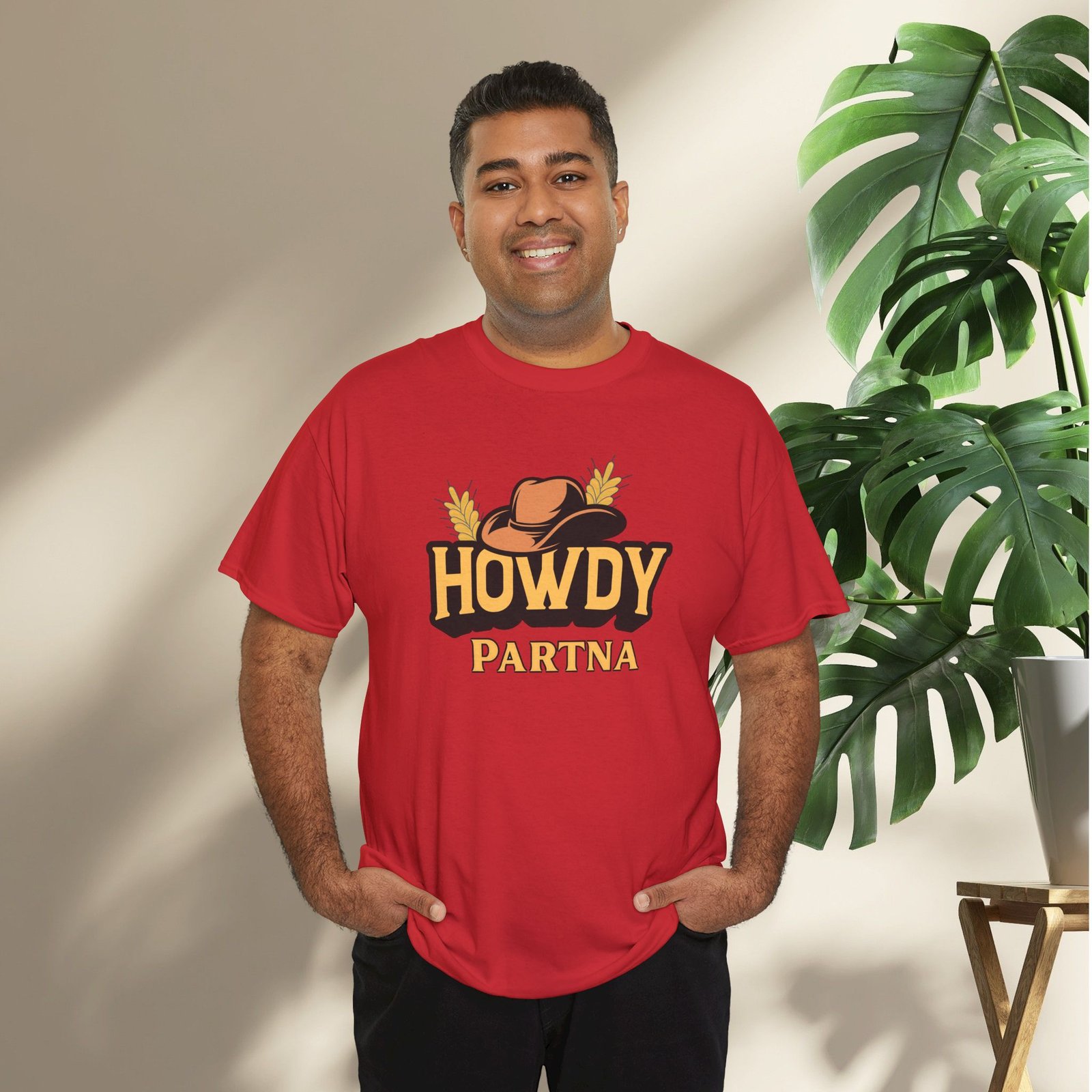 Howdy Partna  — Western Cowboy Hat Unisex T-Shirt - Image 35