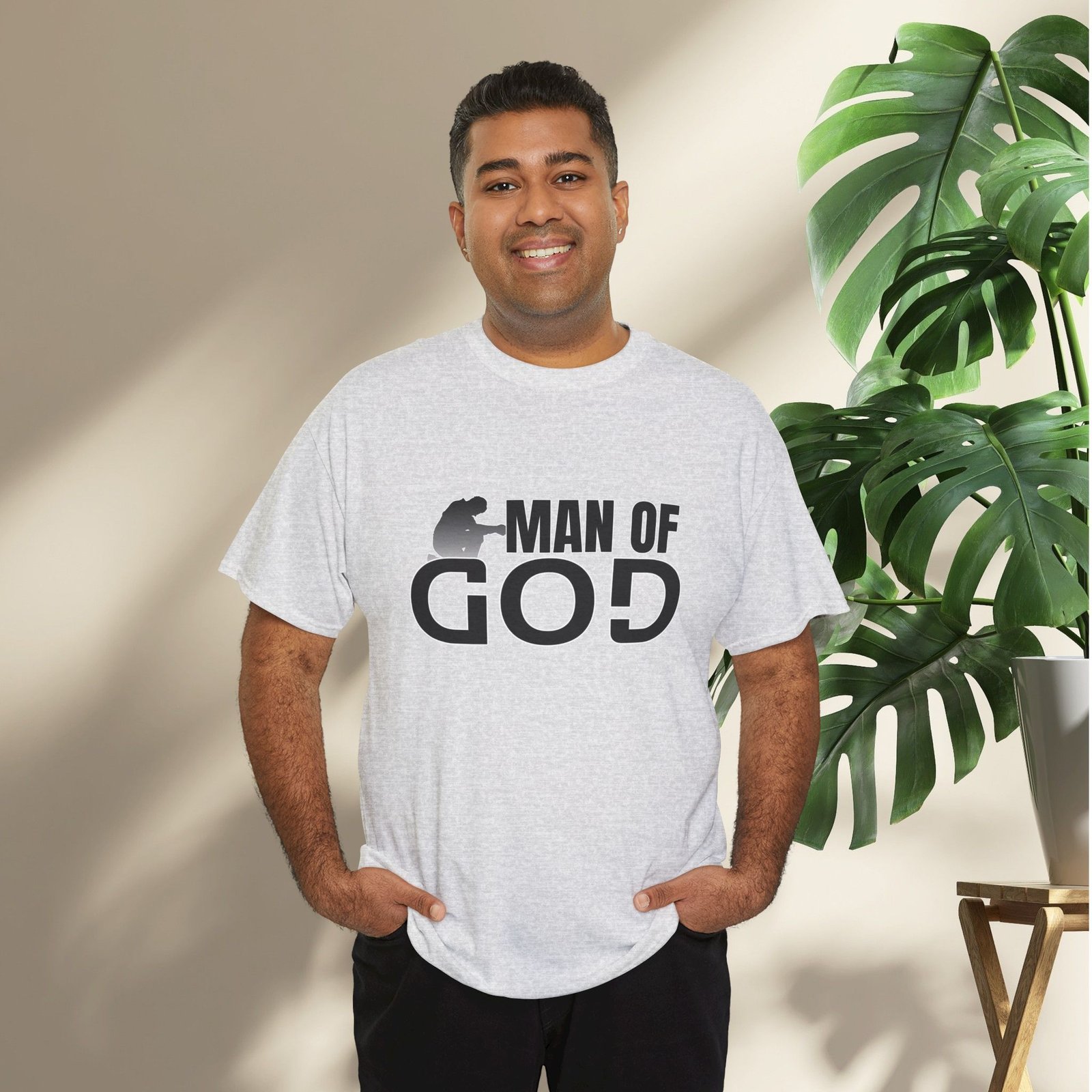 Man of God Unisex Heavy Cotton T-Shirt - Image 9