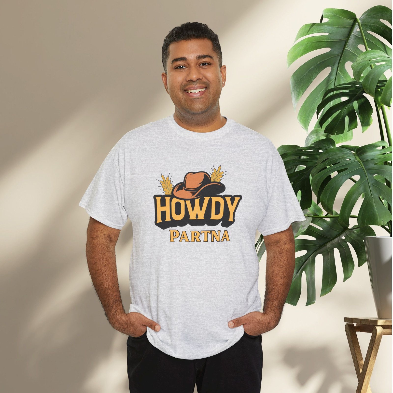 Howdy Partna  — Western Cowboy Hat Unisex T-Shirt - Image 11