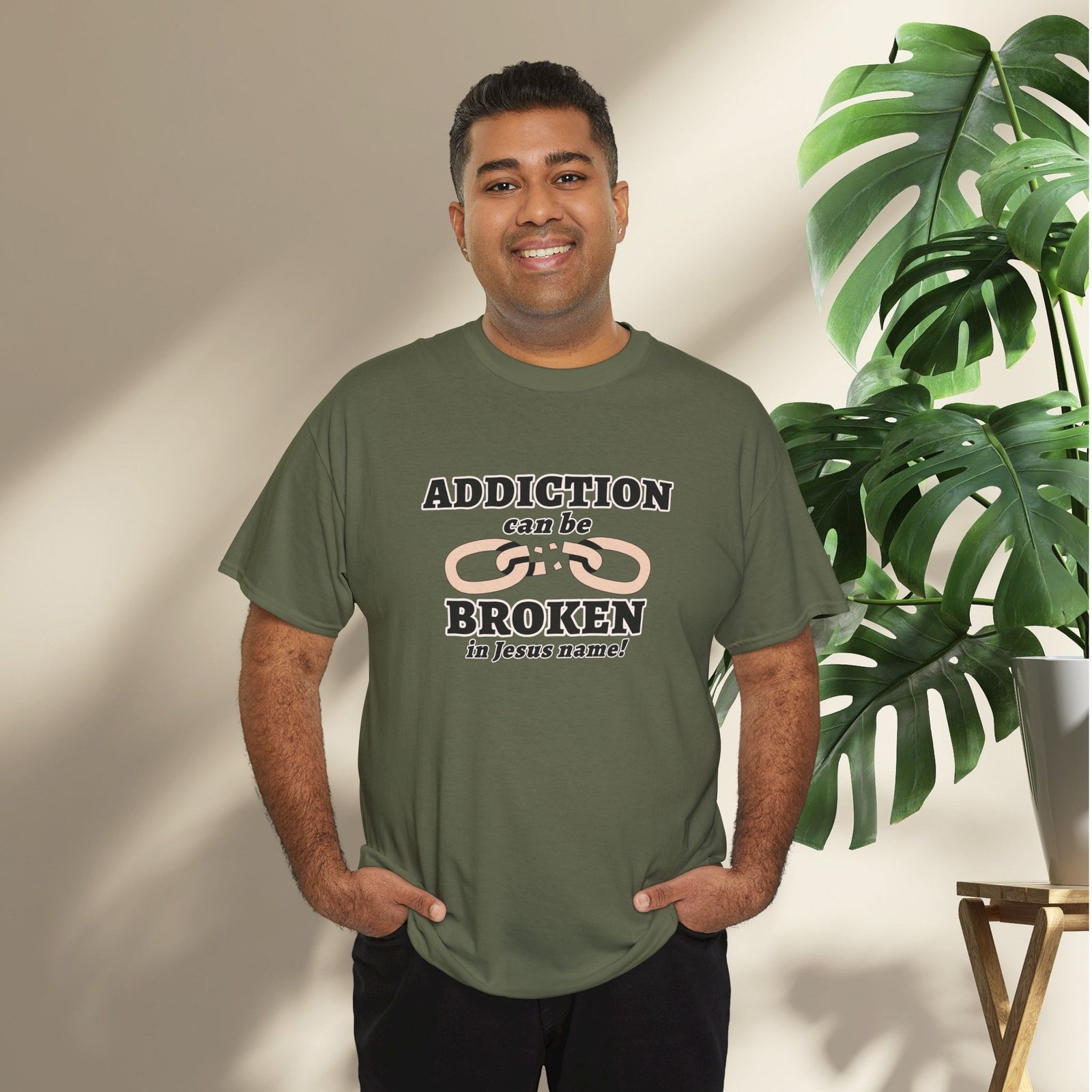 Addiction Can Be Broken  — Faith-Based Recovery T-Shirt - Image 27