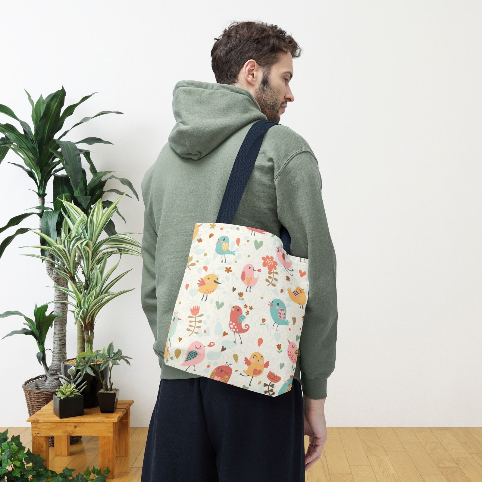 Bird Lover Print Tote Bag - Image 39