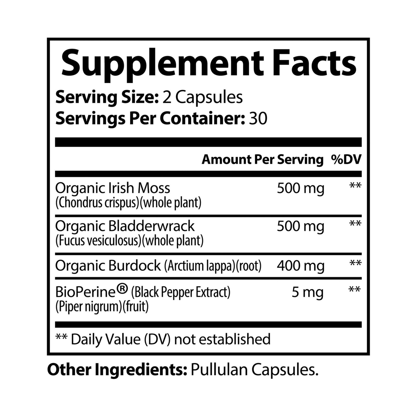 Inspired Healthly Living Sea Moss Supplement (60 Capsules) - Image 7