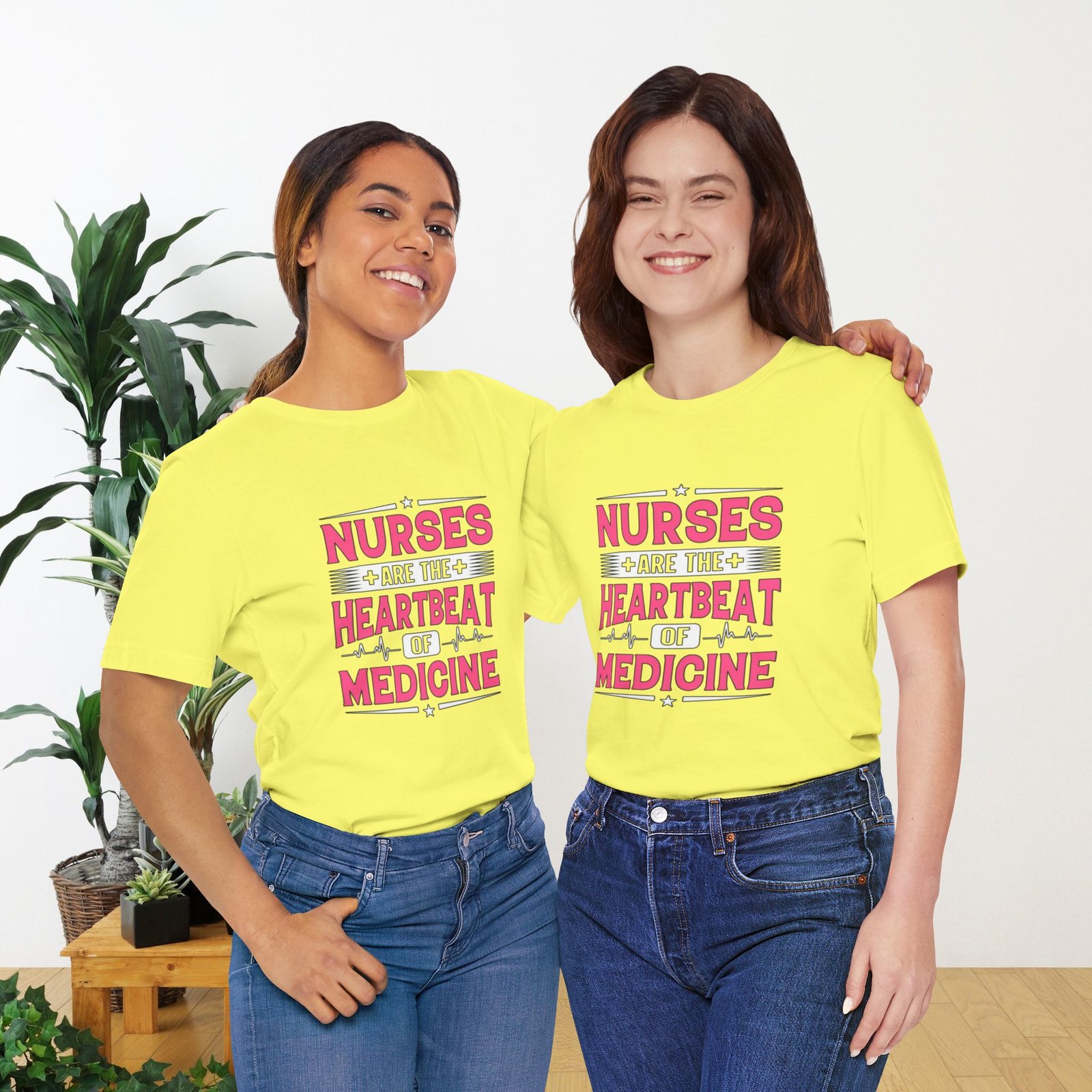 Nurses are the Heartbeat of Medicine Unisex Jersey T-Shirt - Image 16
