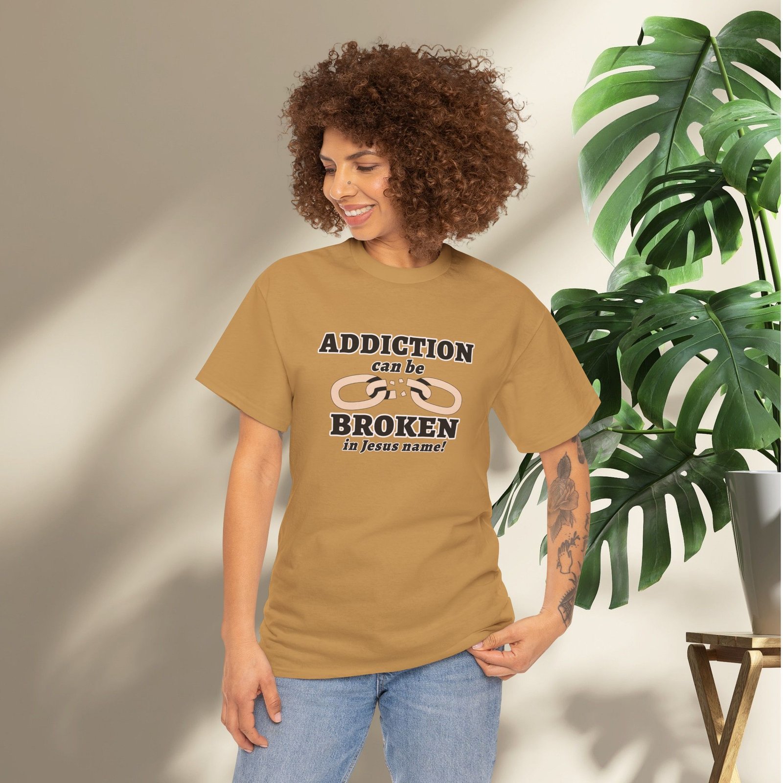Addiction Can Be Broken  — Faith-Based Recovery T-Shirt - Image 17