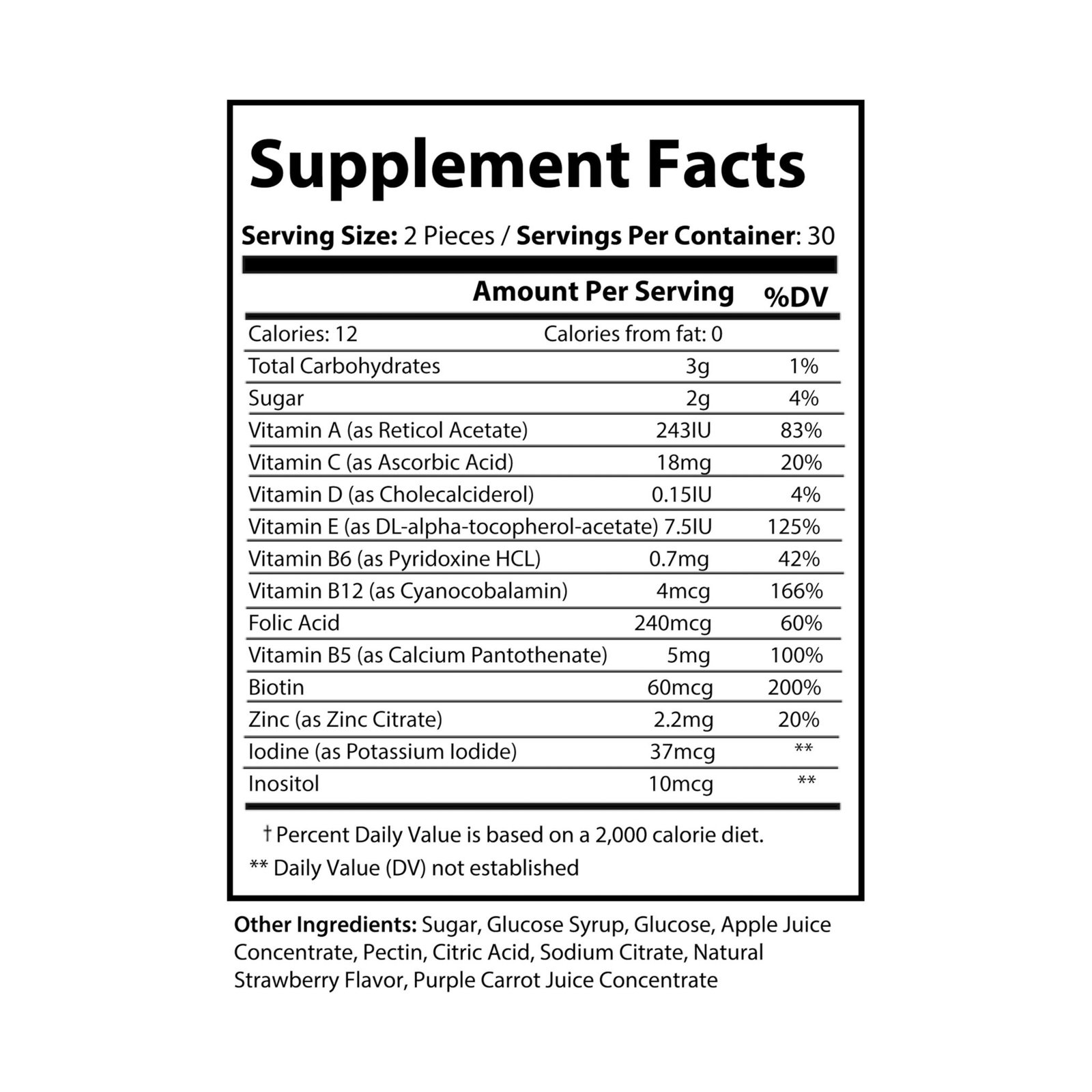 Inspired Healthy Living Multivitamin Gummies for Adults (60 Gummies) - Image 6
