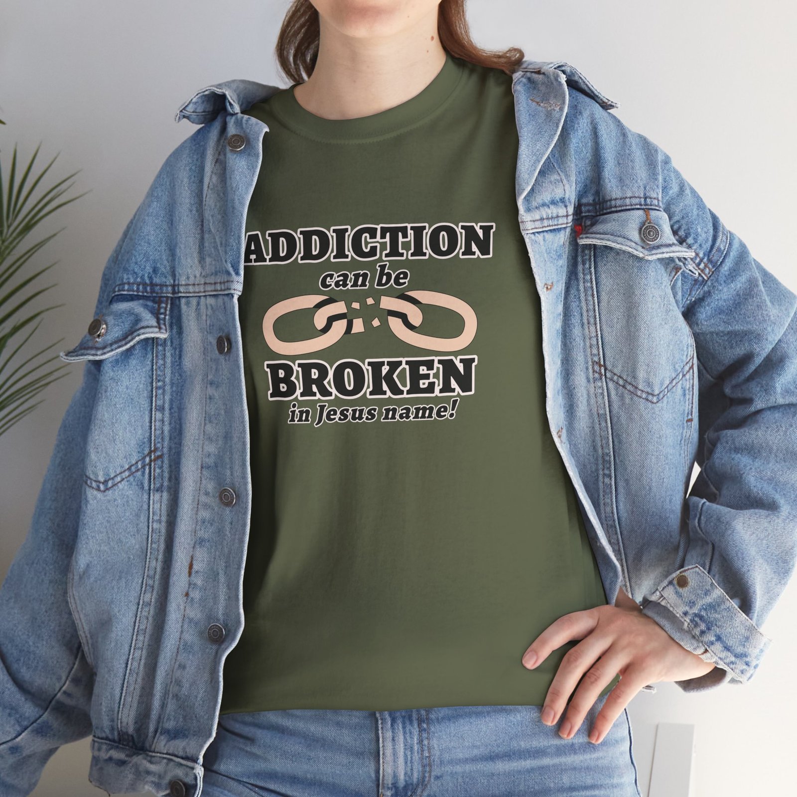 Addiction Can Be Broken  — Faith-Based Recovery T-Shirt - Image 28