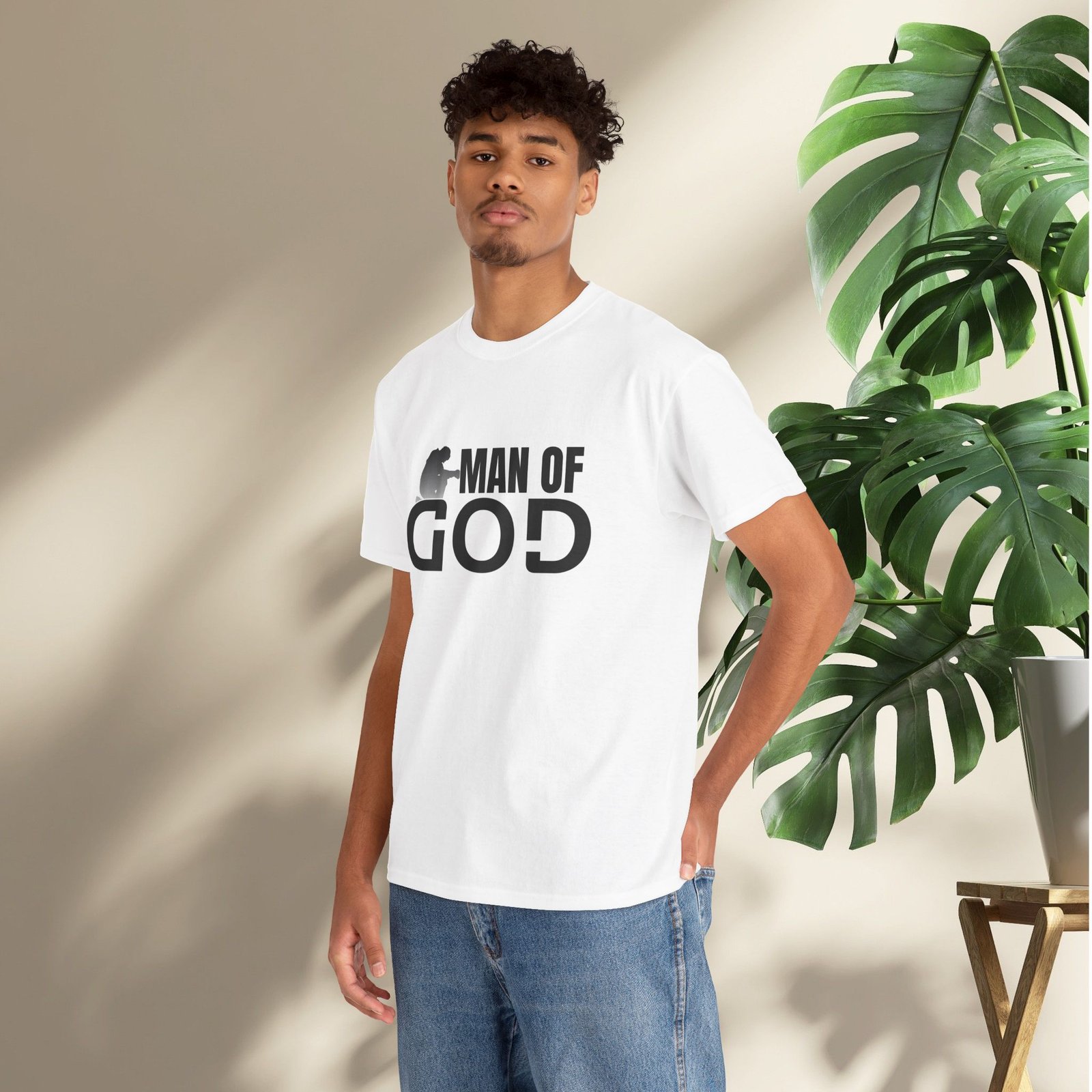 Man of God Unisex Heavy Cotton T-Shirt - Image 3