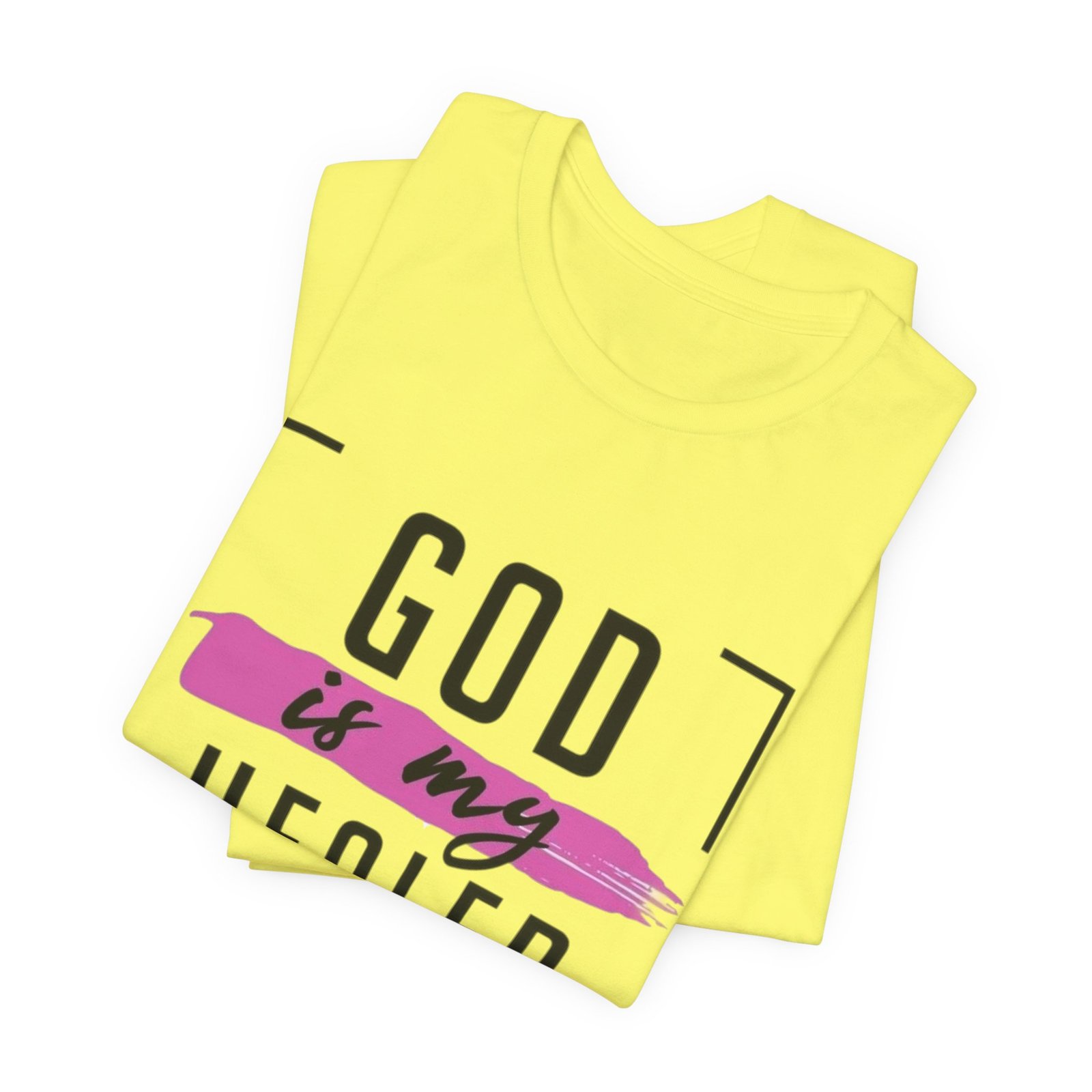 God is My Healer - Pink - Unisex T-Shirt - Image 18