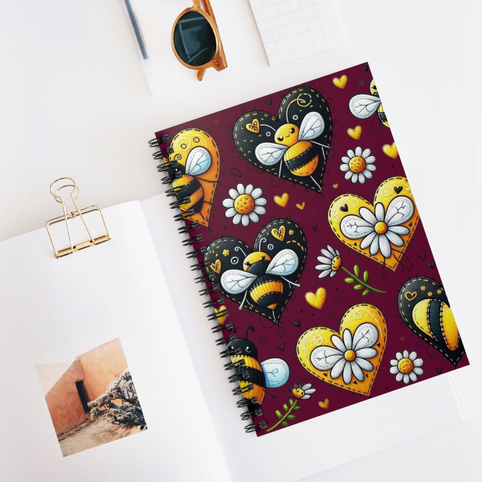 Bumblebee Love Spiral Notebook