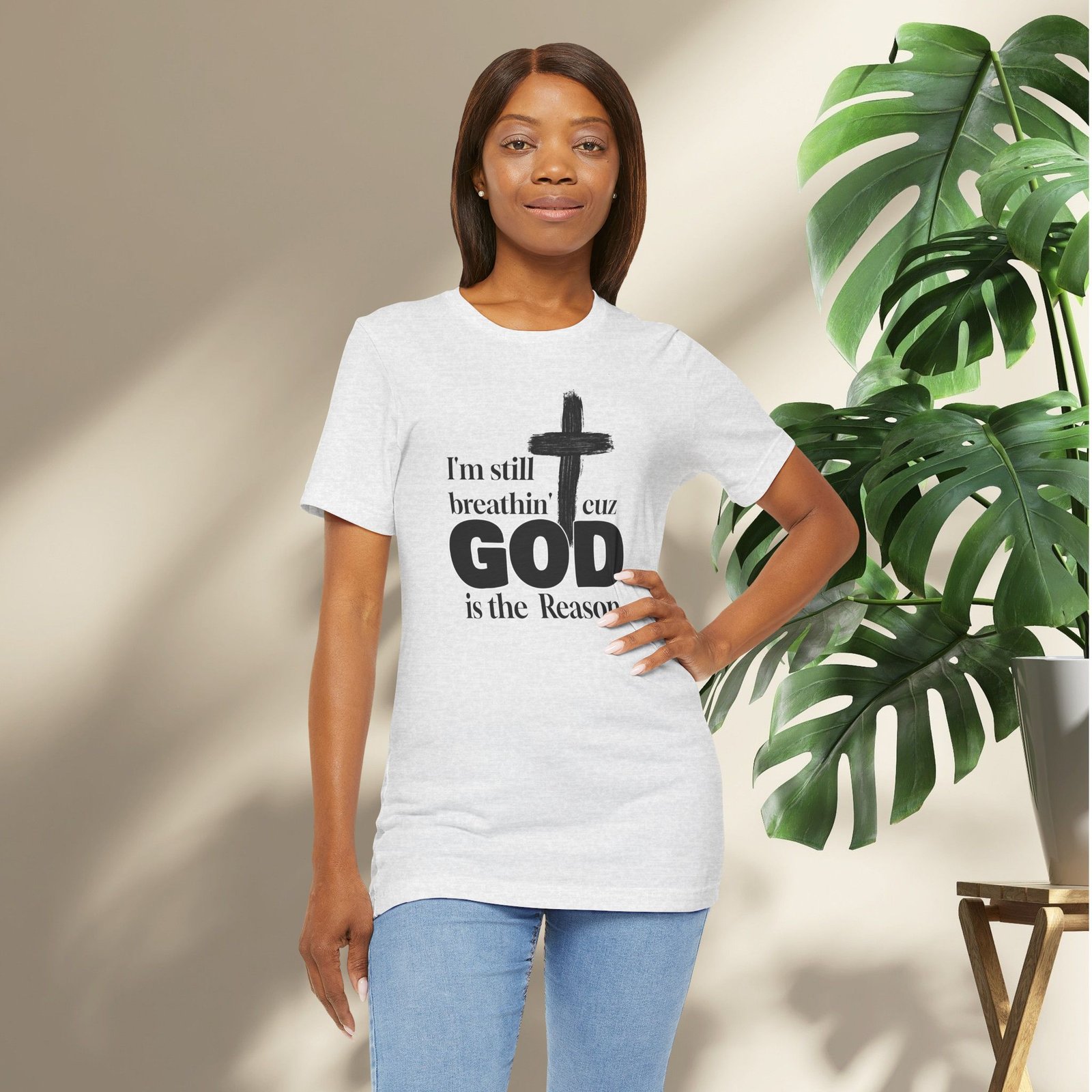 I'm Still Breathin' Cuz God is the Reason Unisex T-Shirt - Image 18