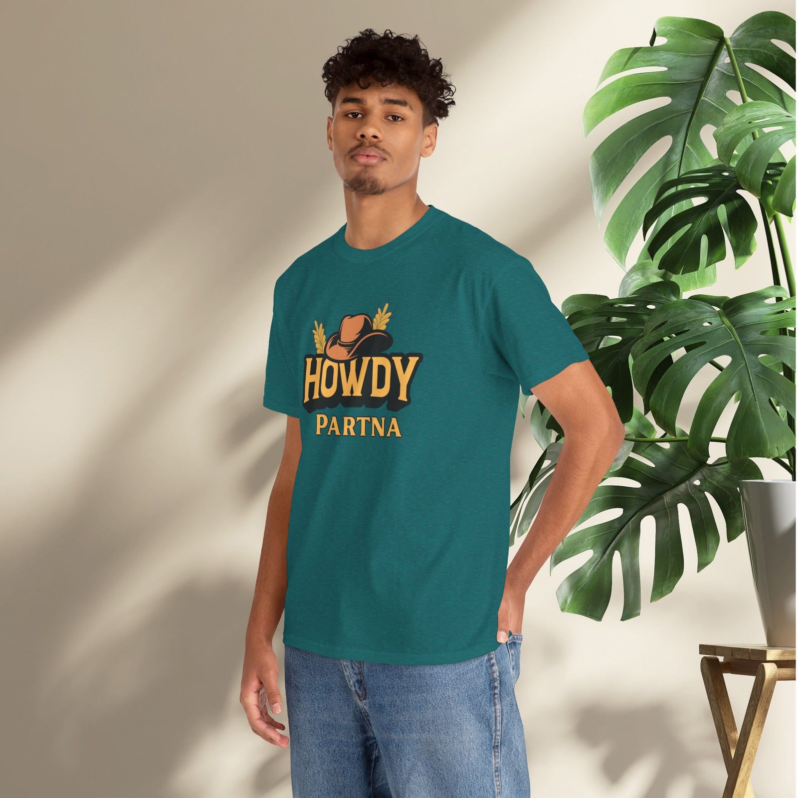 Howdy Partna  — Western Cowboy Hat Unisex T-Shirt - Image 28