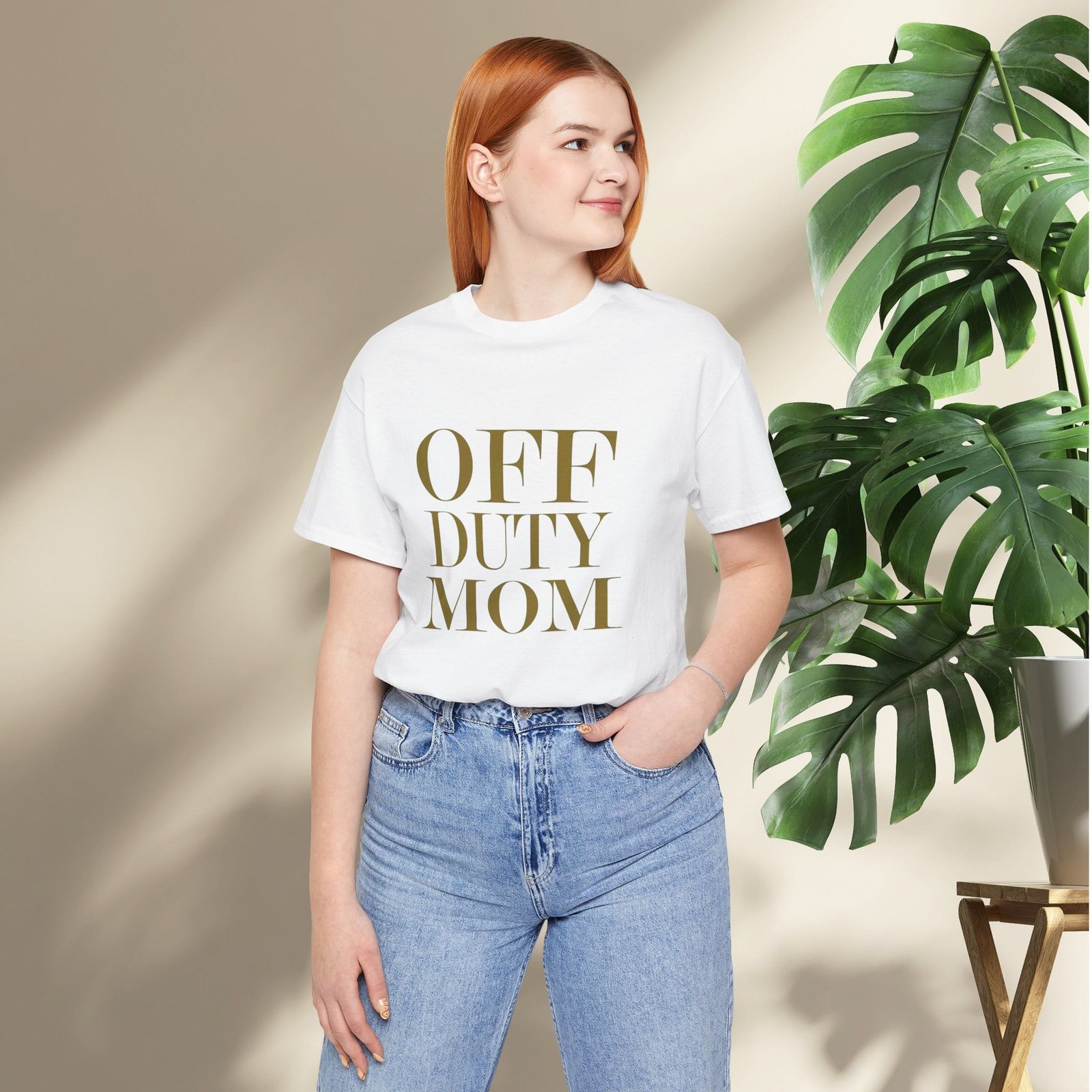 Mom Off Duty T-Shirt Graphic Tee - Image 3