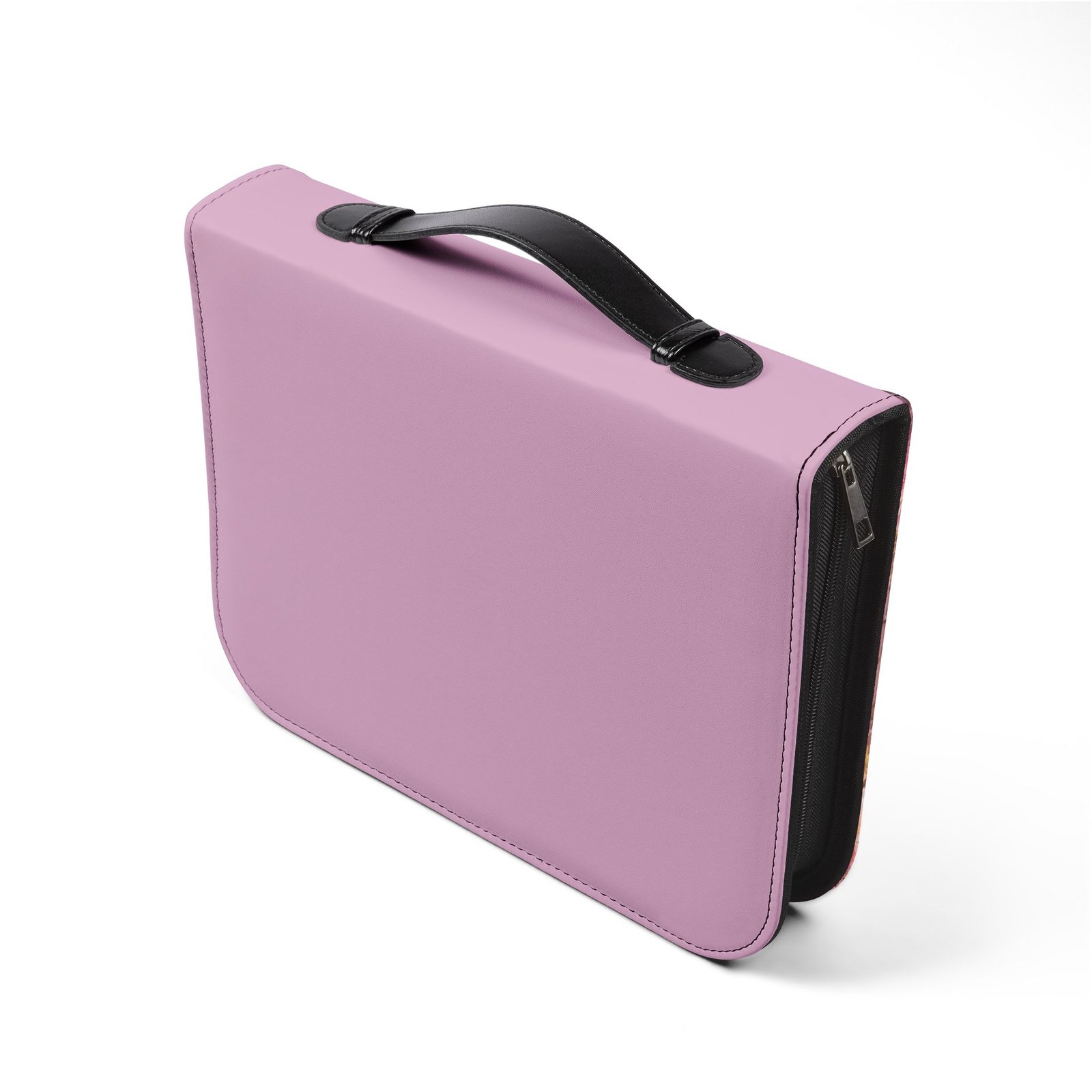 Pink Floral Cross Zippered Bible Cover Case - Image 18