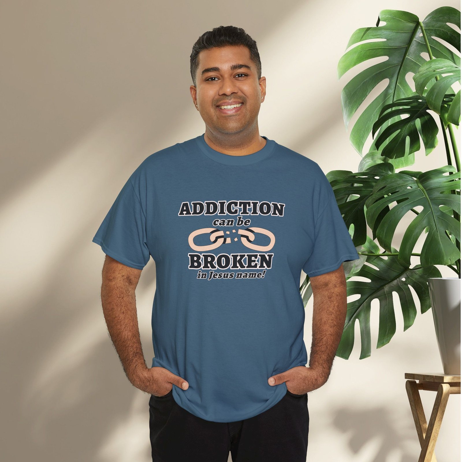 Addiction Can Be Broken  — Faith-Based Recovery T-Shirt - Image 41