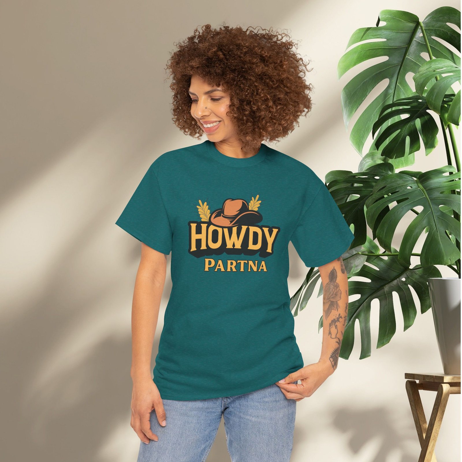 Howdy Partna  — Western Cowboy Hat Unisex T-Shirt - Image 26