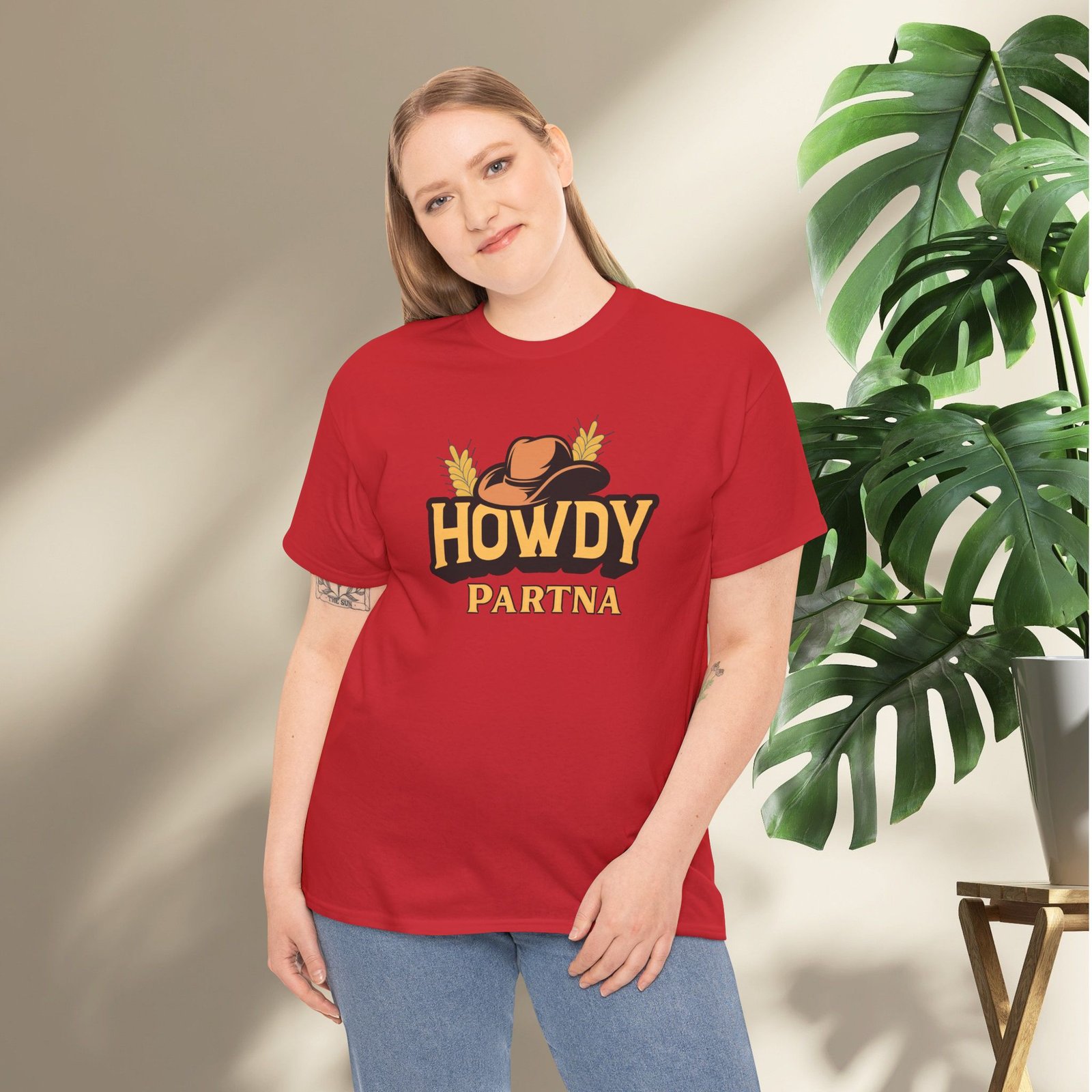 Howdy Partna  — Western Cowboy Hat Unisex T-Shirt - Image 33
