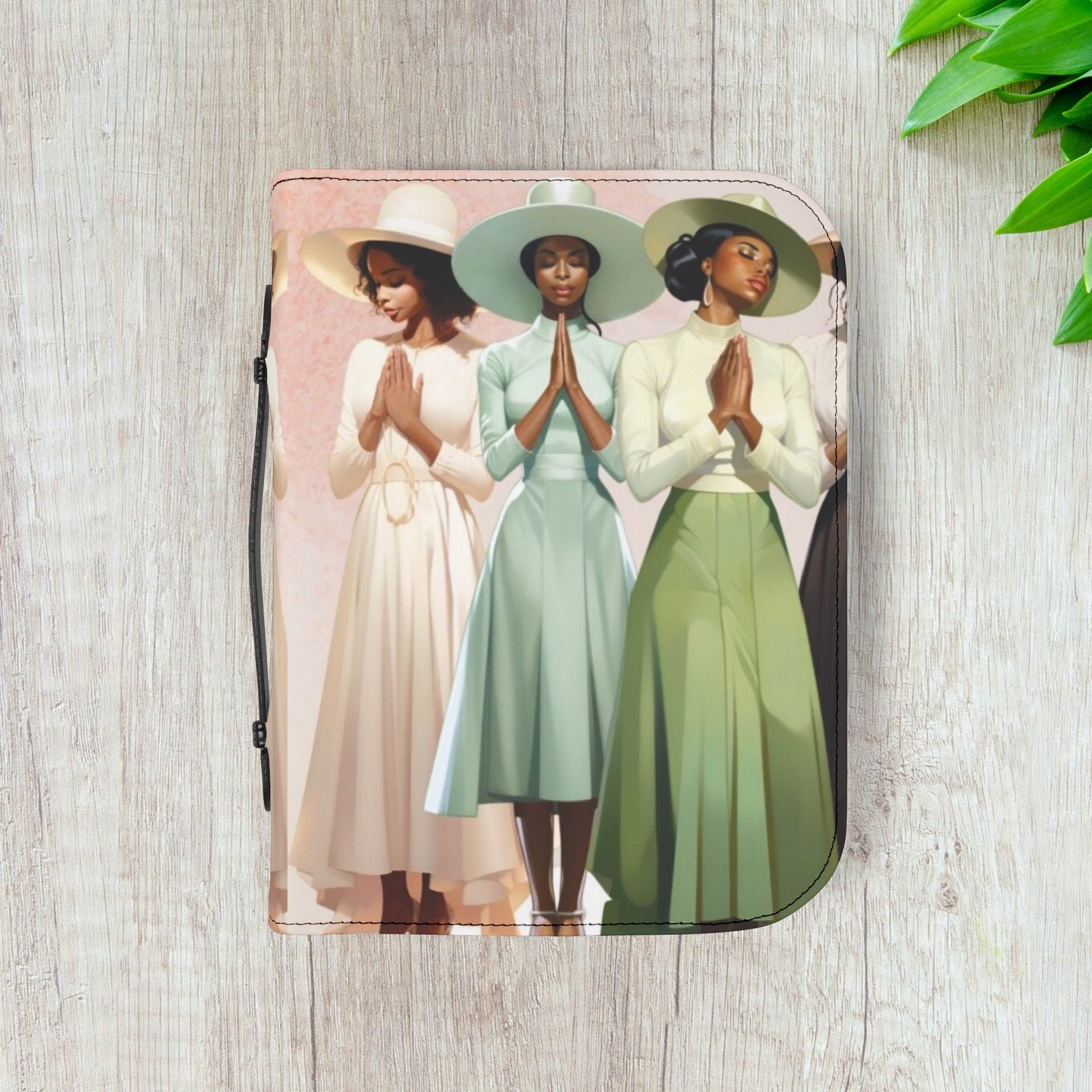 Vintage Praying Church Ladies Bible Cover - Image 16
