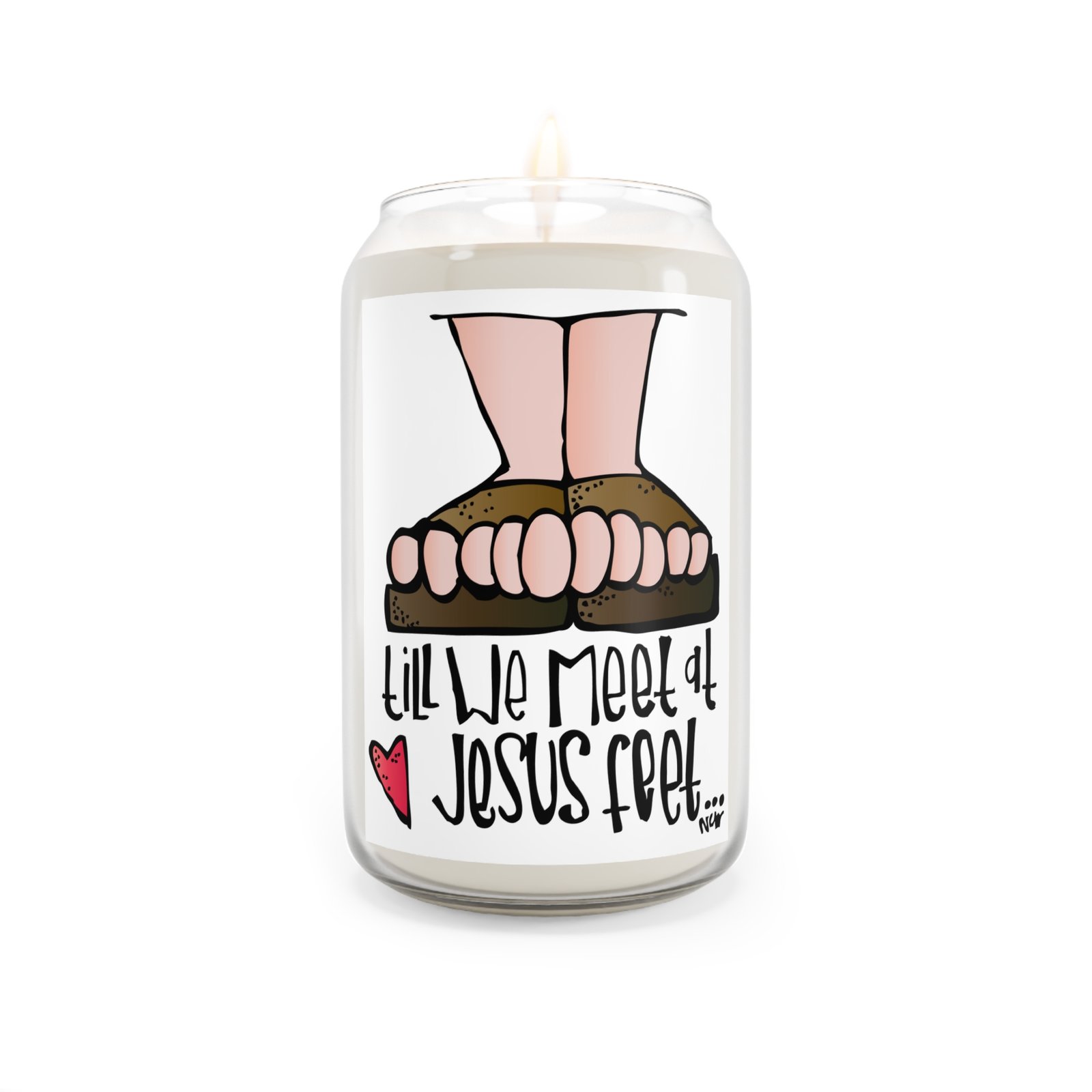 Till we meet at Jesus Feet Scented Candle, 13.75oz - Image 2