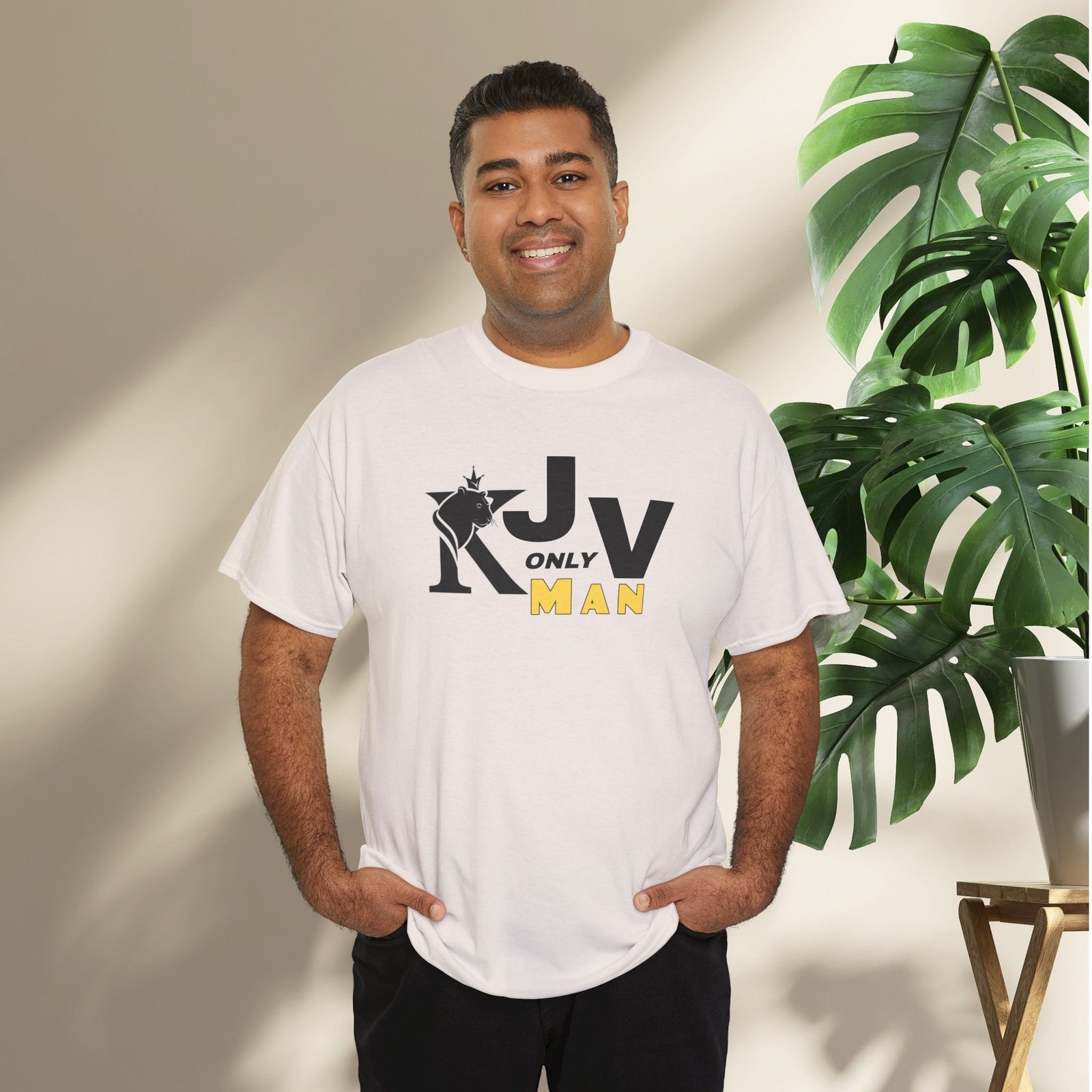 KJV Only Man T-Shirt — Crowned Lion - Image 9