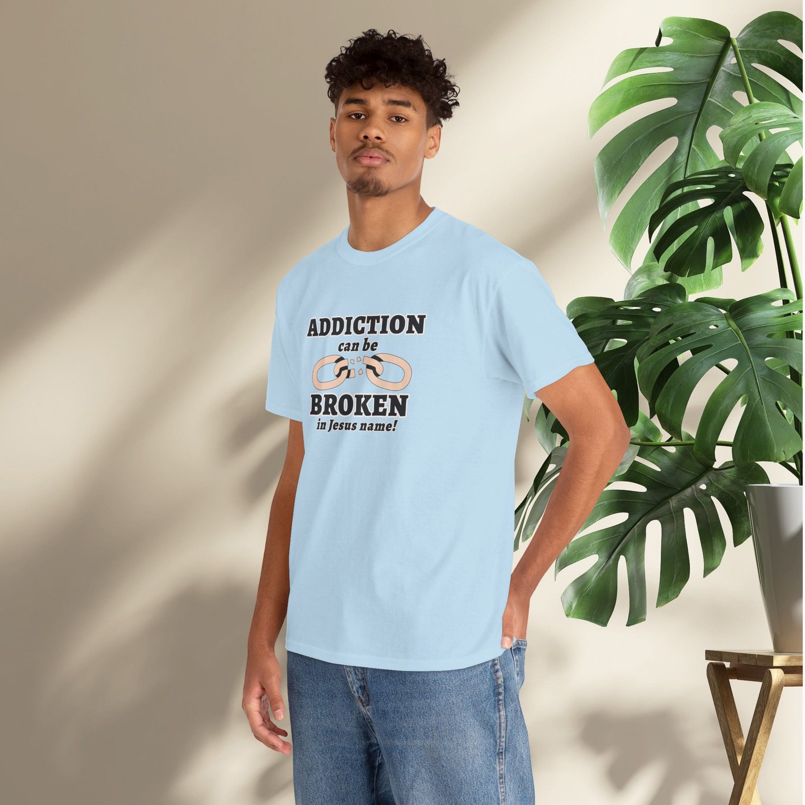Addiction Can Be Broken  — Faith-Based Recovery T-Shirt - Image 32