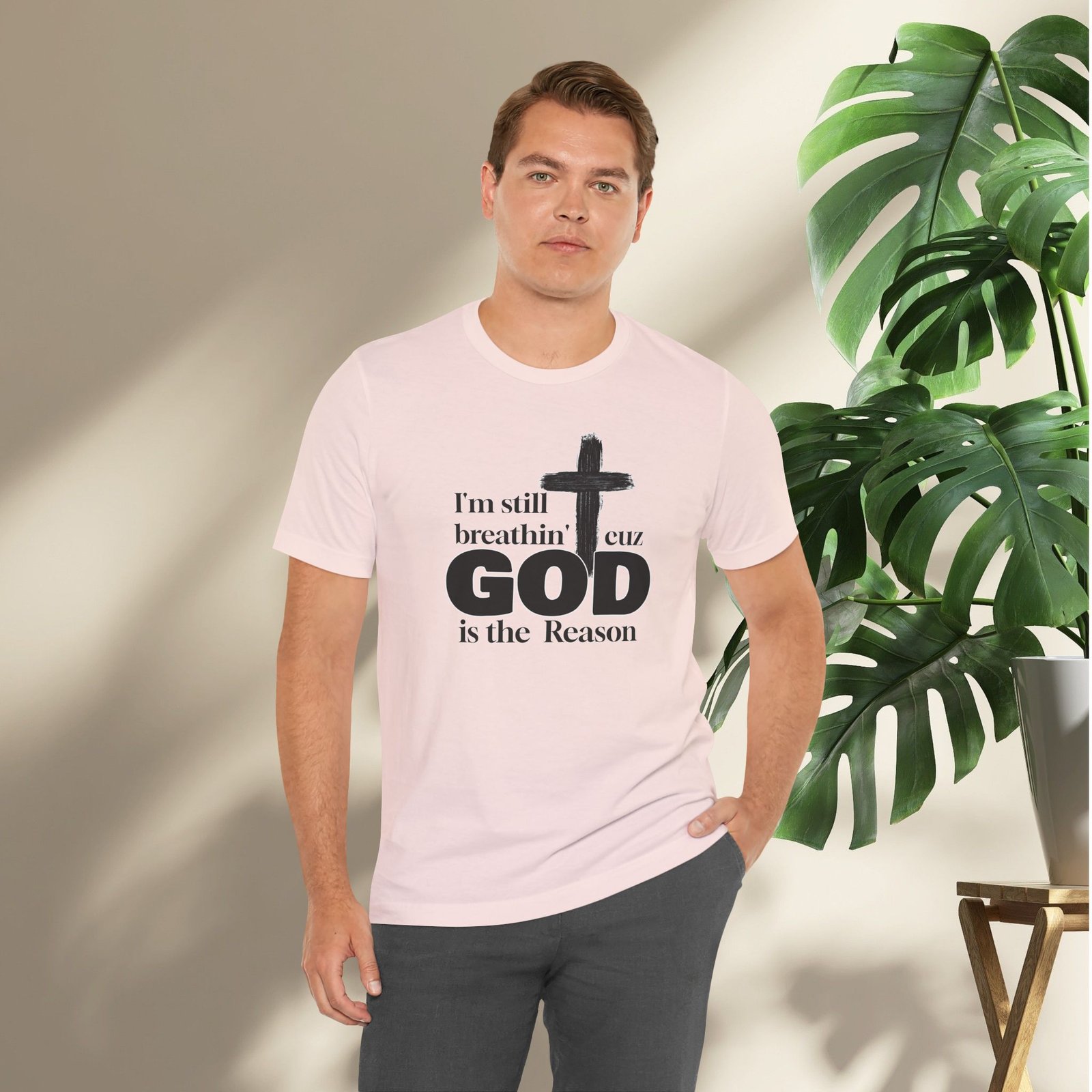 I'm Still Breathin' Cuz God is the Reason Unisex T-Shirt - Image 9