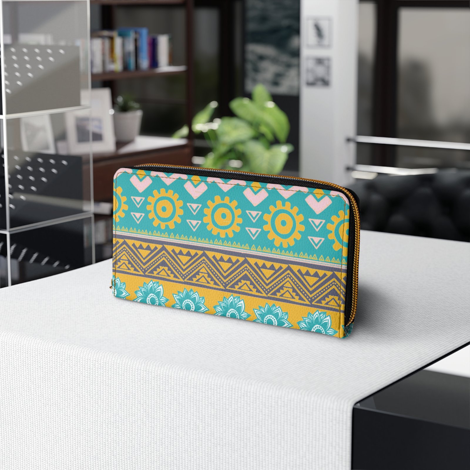 Bohemian Tribal Zipper Wallet