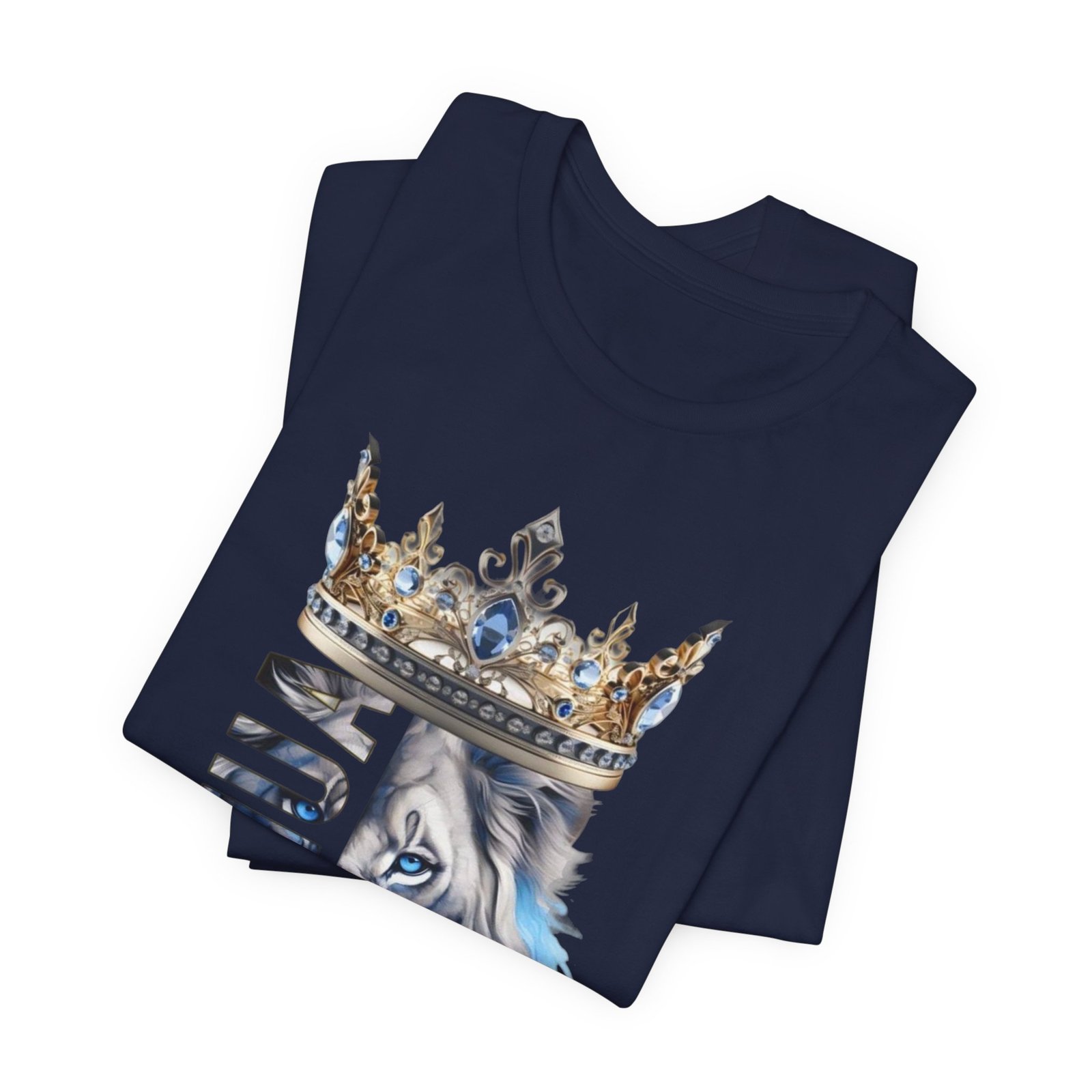 King of Kings - Crowned Yeshua Lion Unisex Tee - Image 37