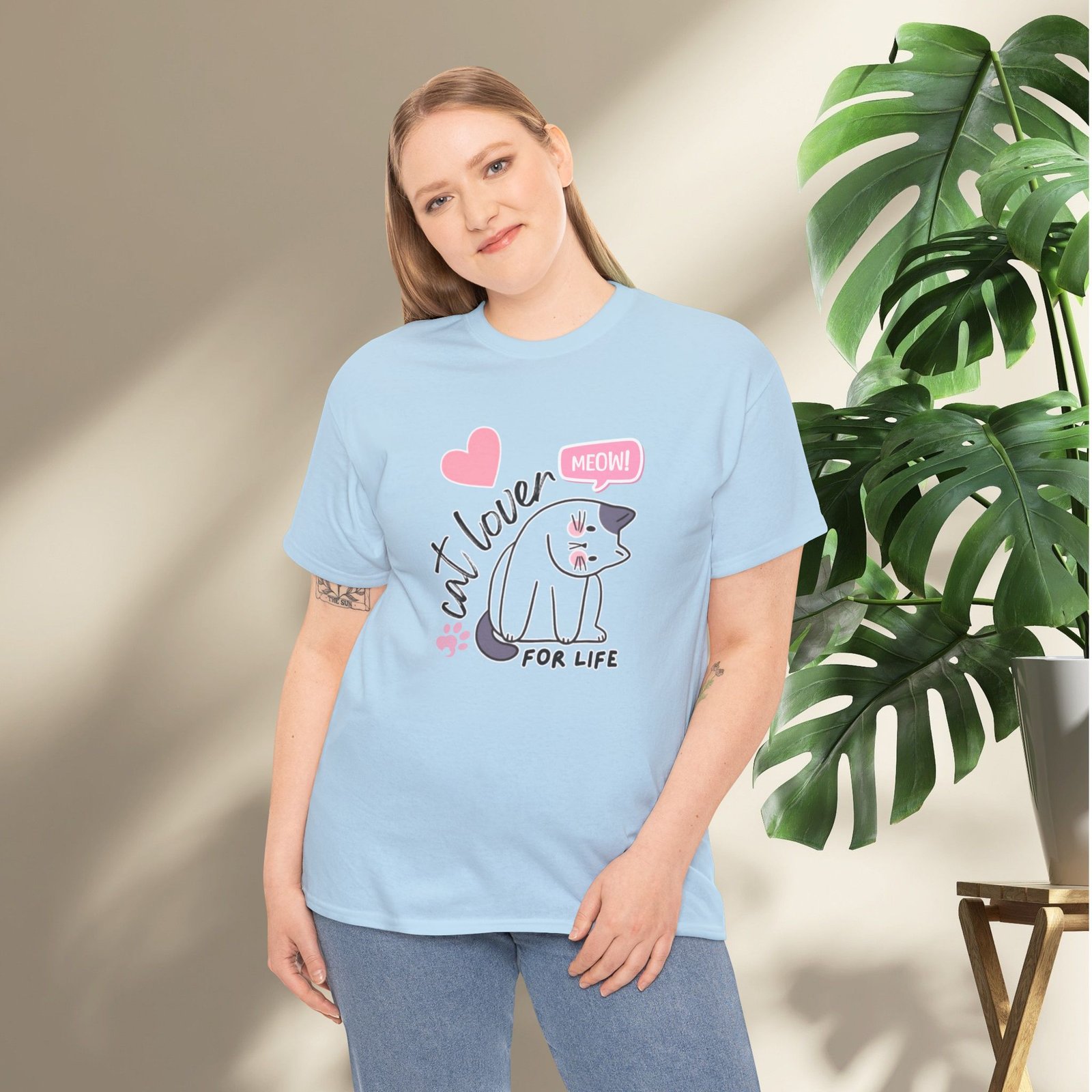 Cat Lover for Life — Cute 'Meow' Graphic Tee - Image 34