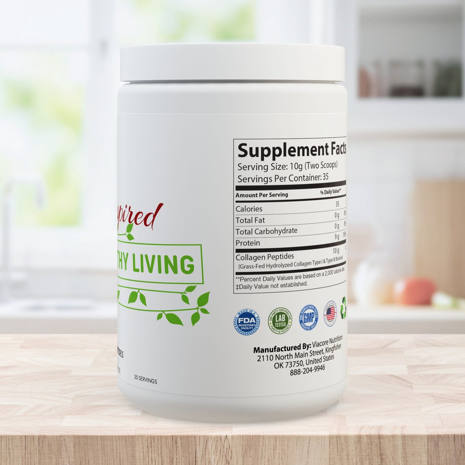 Inspired Healthy Living Collagen Peptides Type I & III Supplement - Image 3