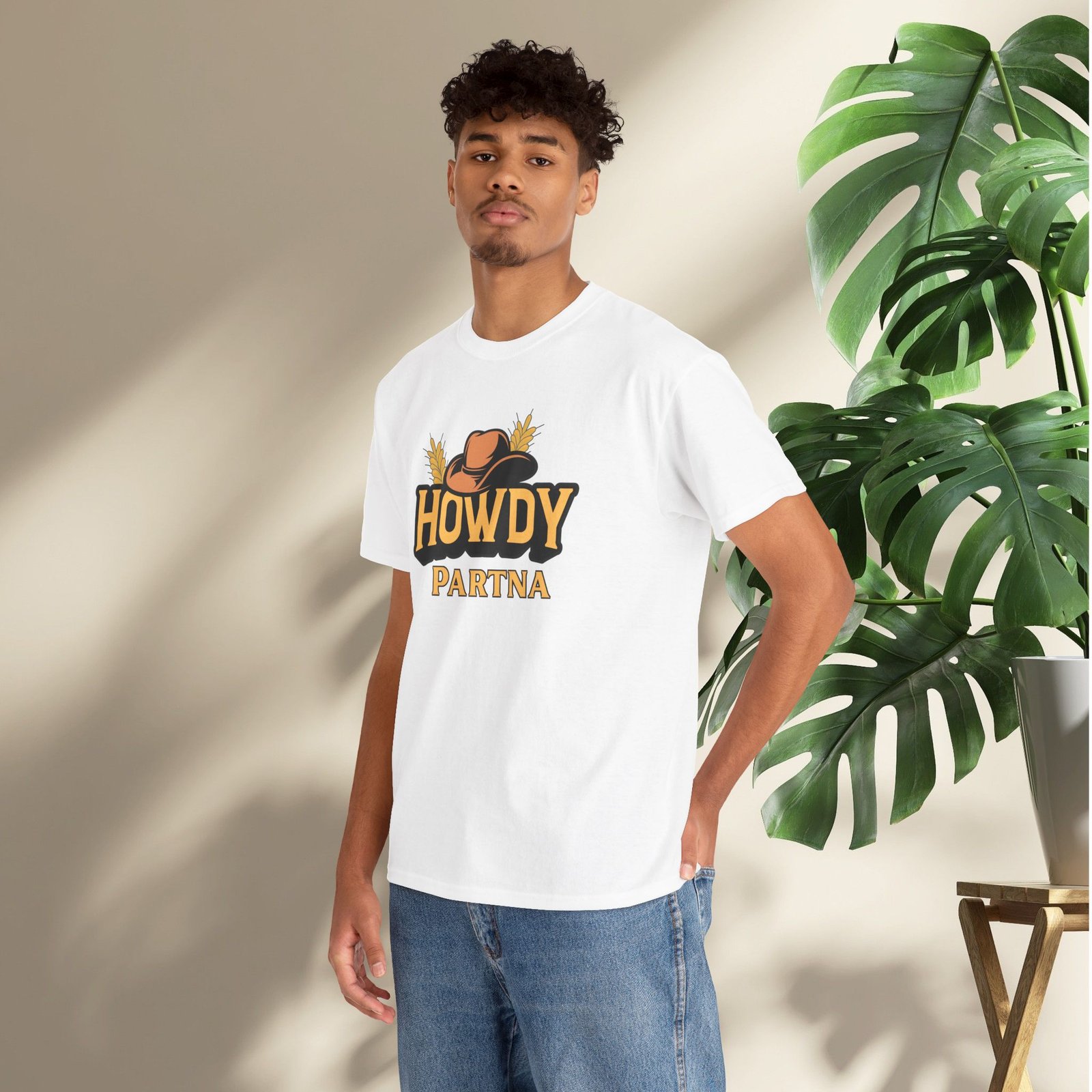 Howdy Partna  — Western Cowboy Hat Unisex T-Shirt - Image 5