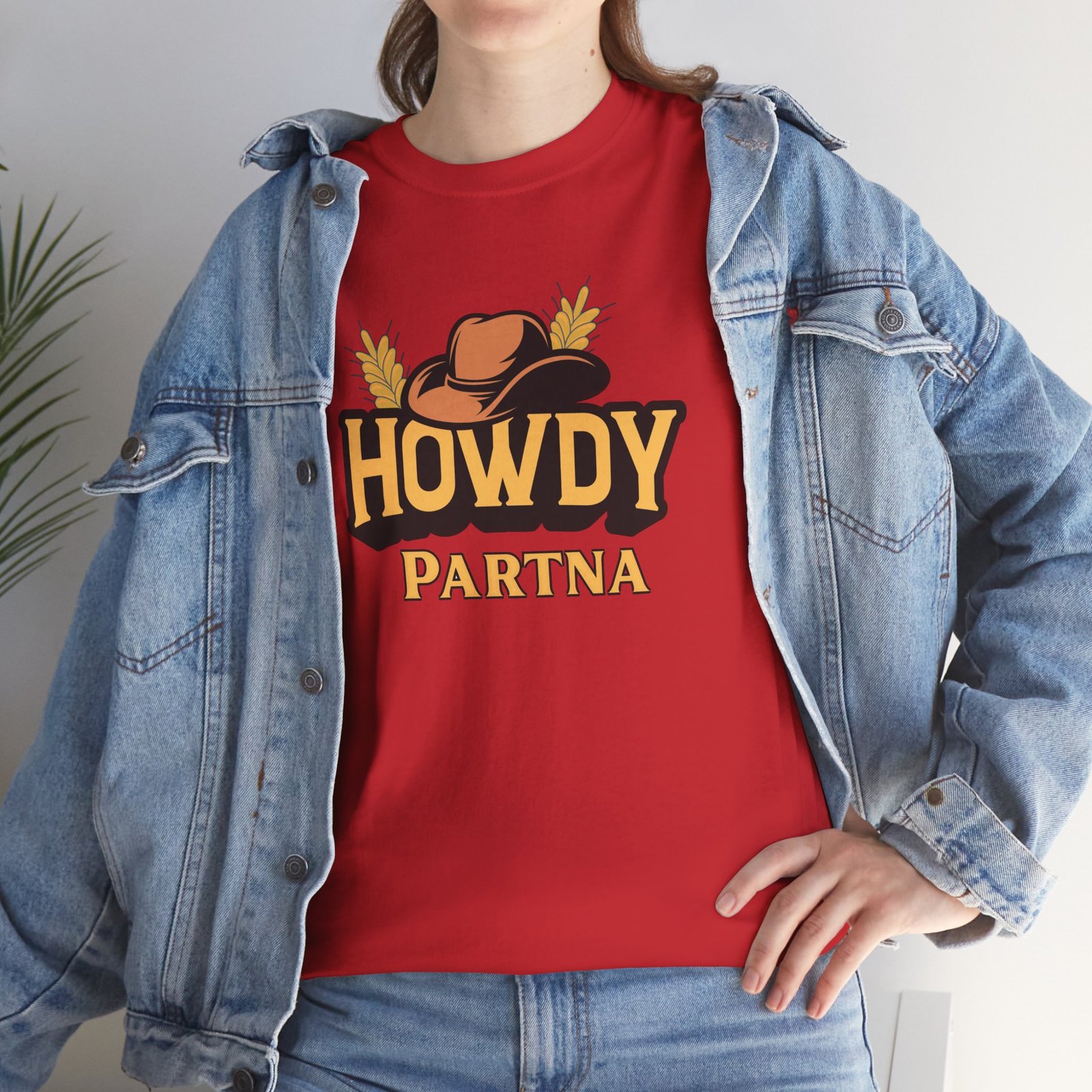 Howdy Partna  — Western Cowboy Hat Unisex T-Shirt - Image 36