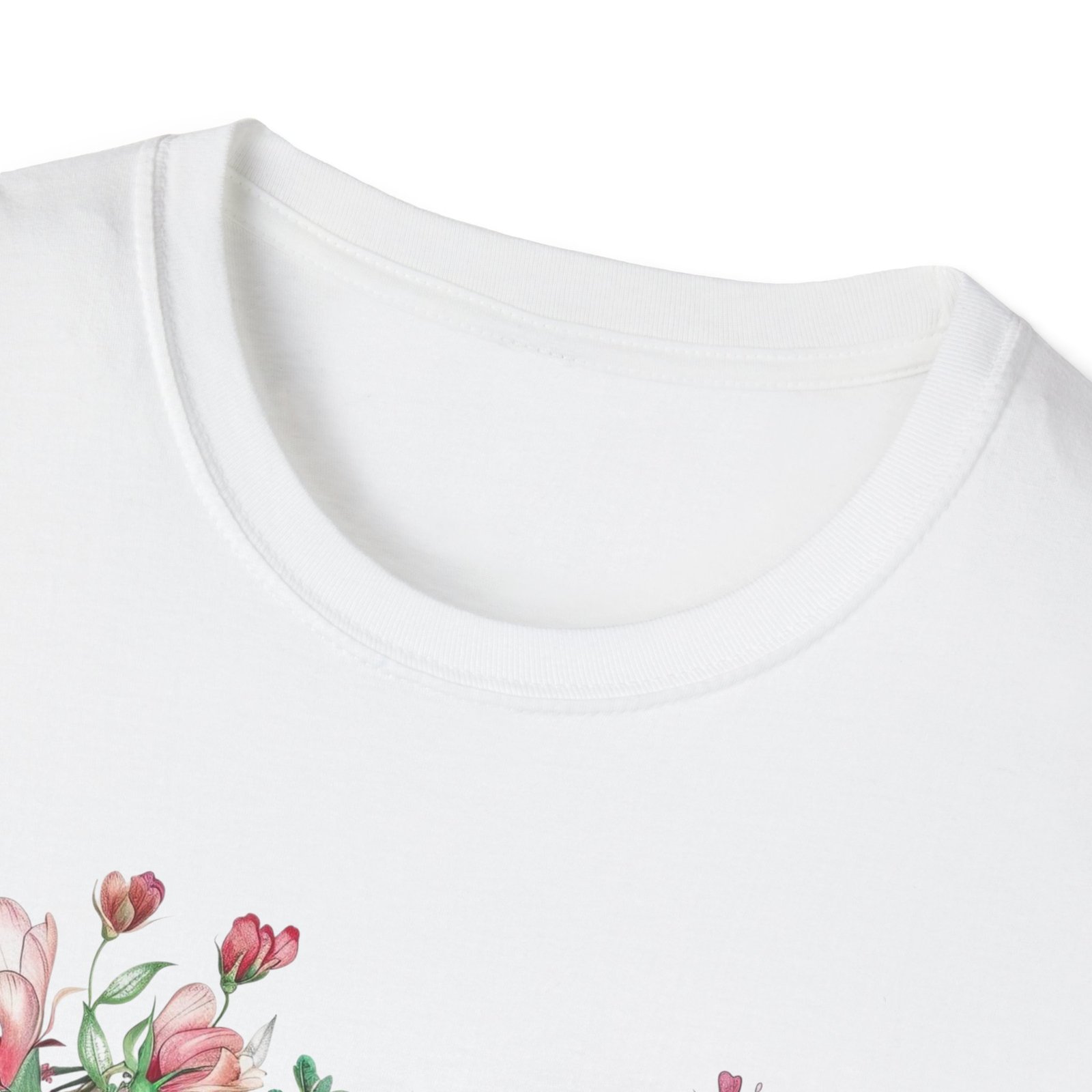 Floral Heart Wreath - MOM T-Shirt - Image 2