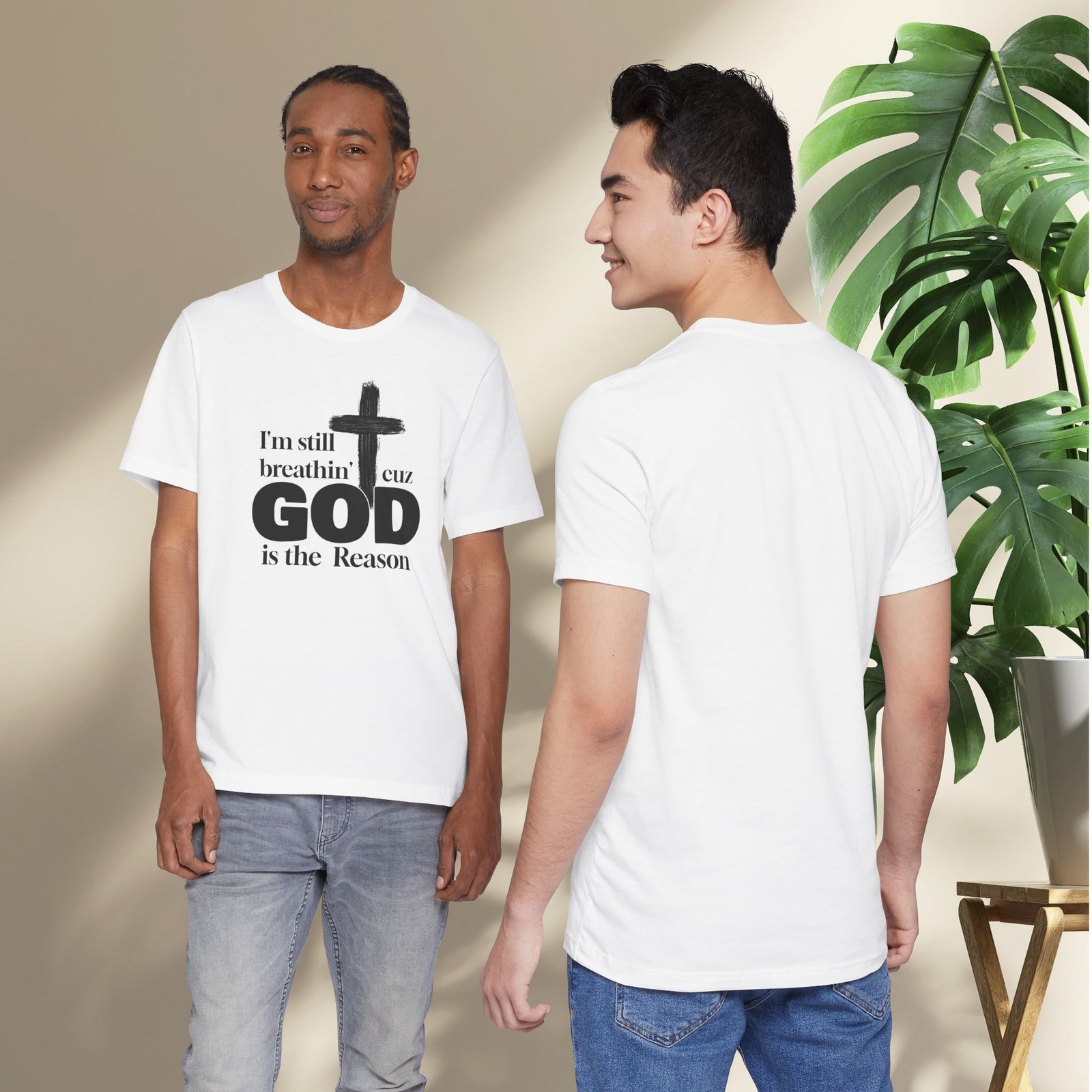 I'm Still Breathin' Cuz God is the Reason Unisex T-Shirt - Image 6