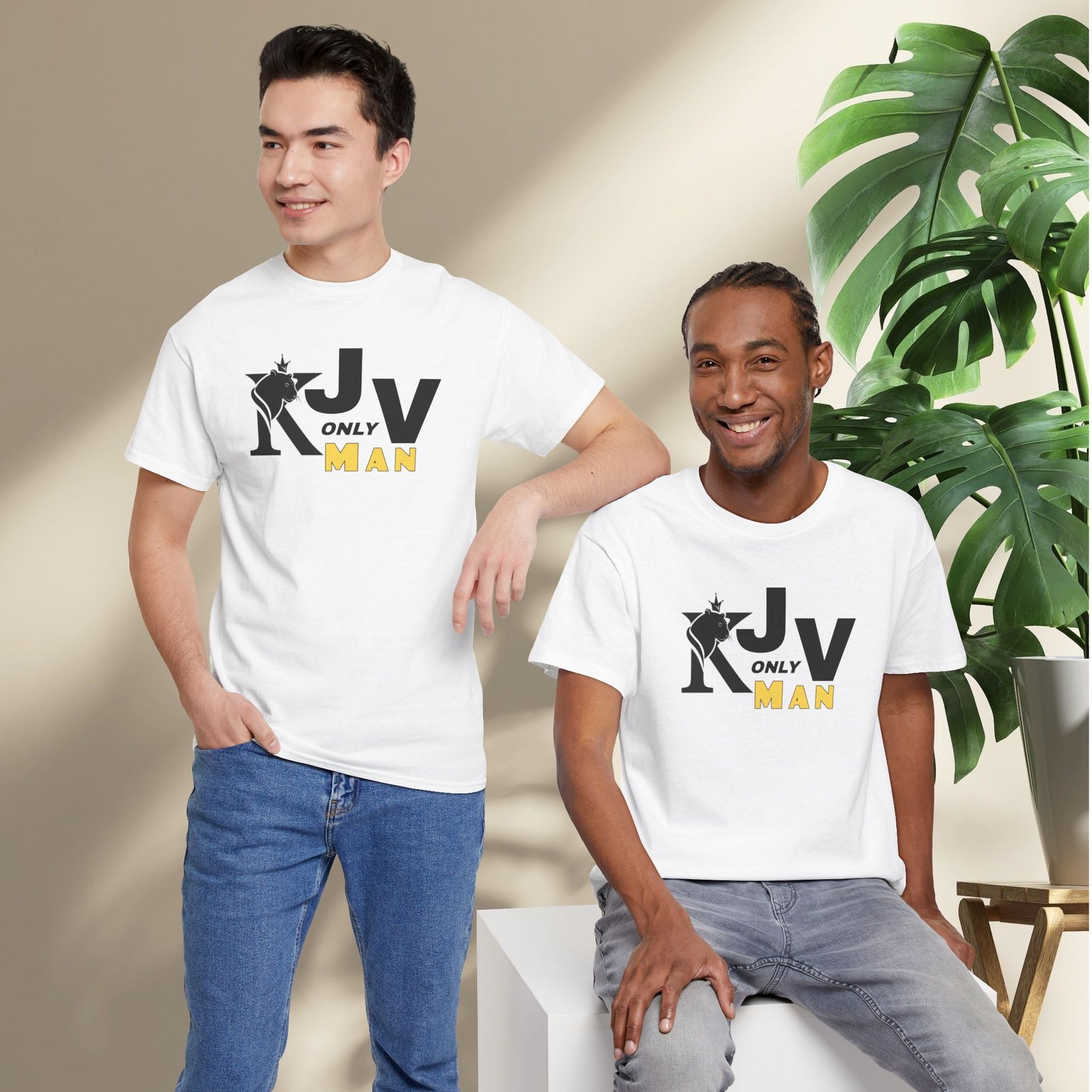 KJV Only Man T-Shirt — Crowned Lion - Image 4