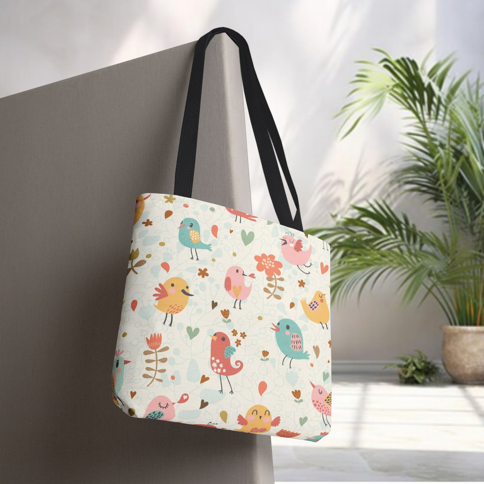 Bird Lover Print Tote Bag