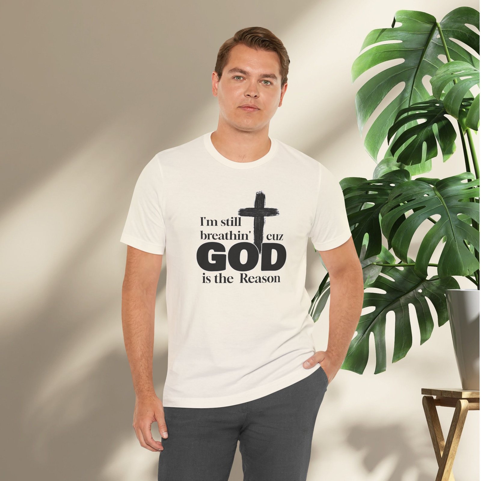 I'm Still Breathin' Cuz God is the Reason Unisex T-Shirt - Image 23