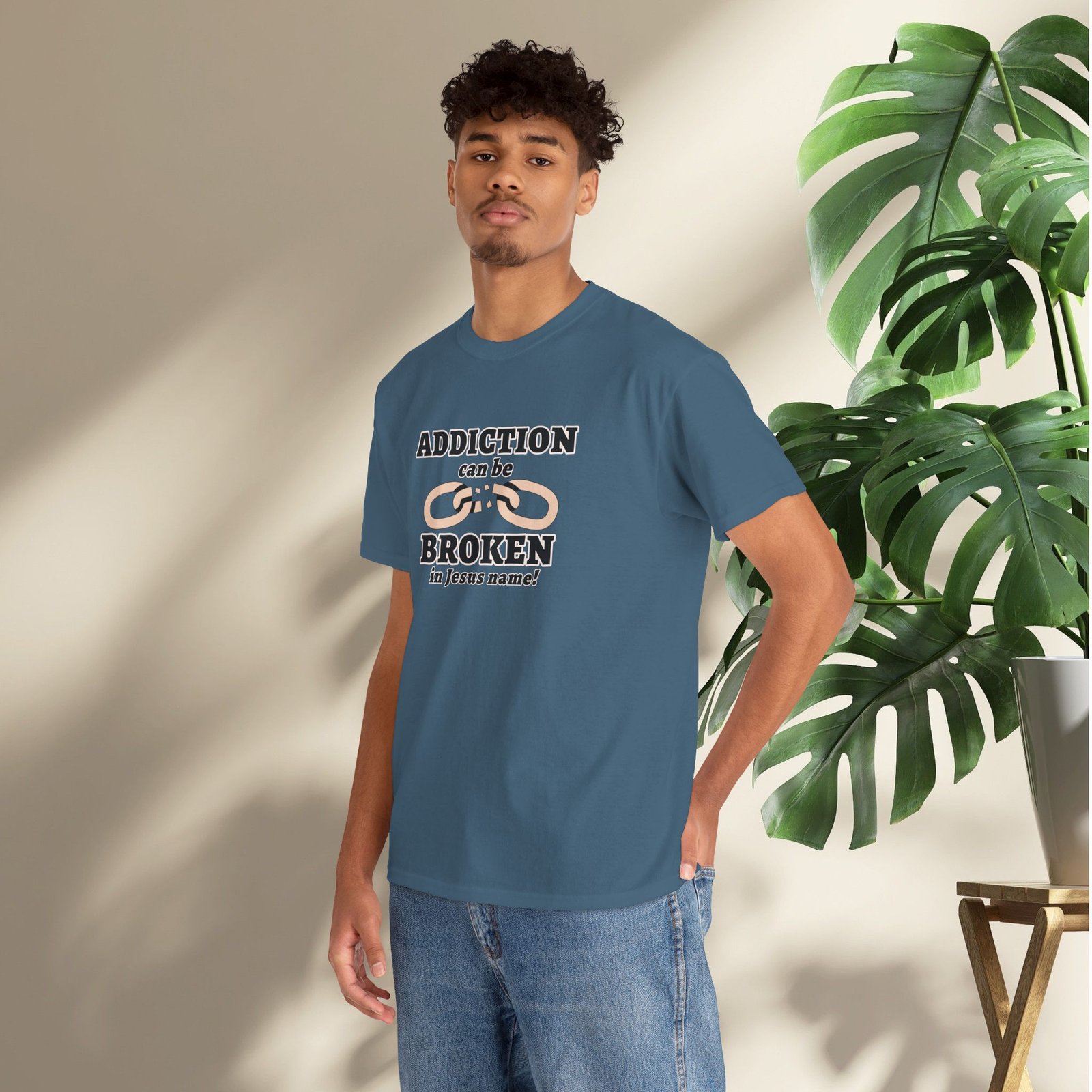 Addiction Can Be Broken  — Faith-Based Recovery T-Shirt - Image 39